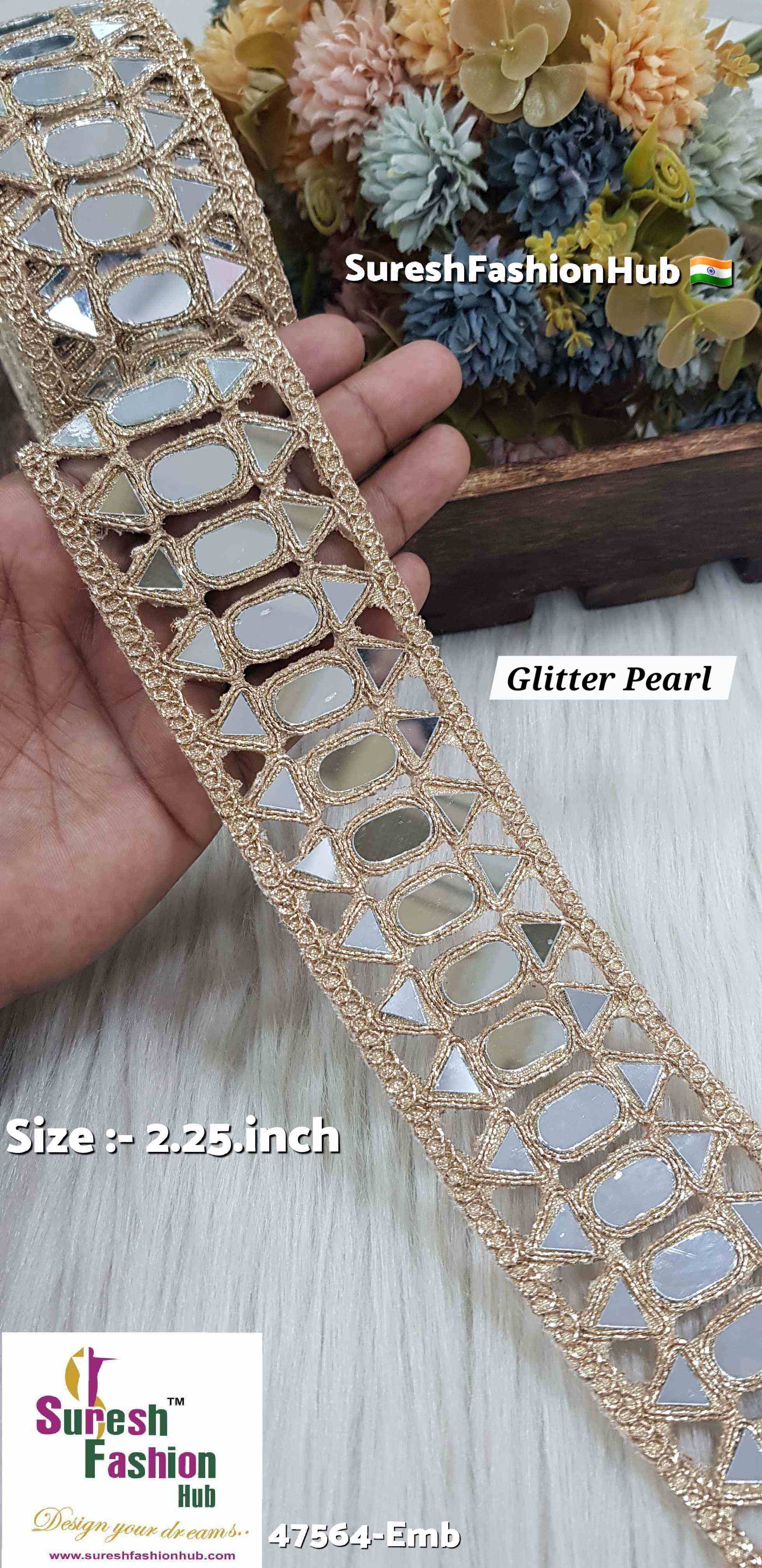 Tri-Mirror Cutwork Lace