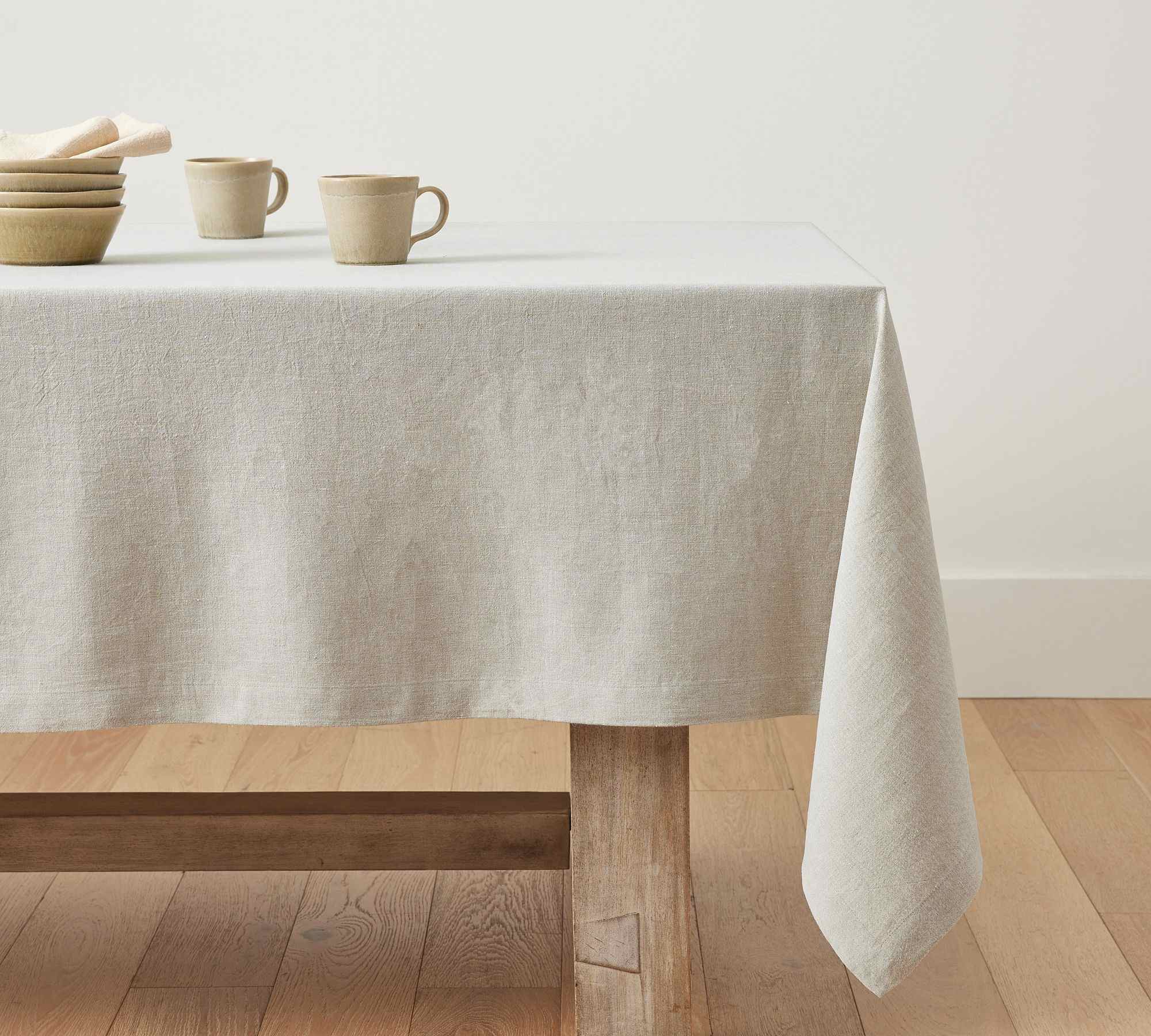 Pottery Barn | Mason Oversized Linen Tablecloth