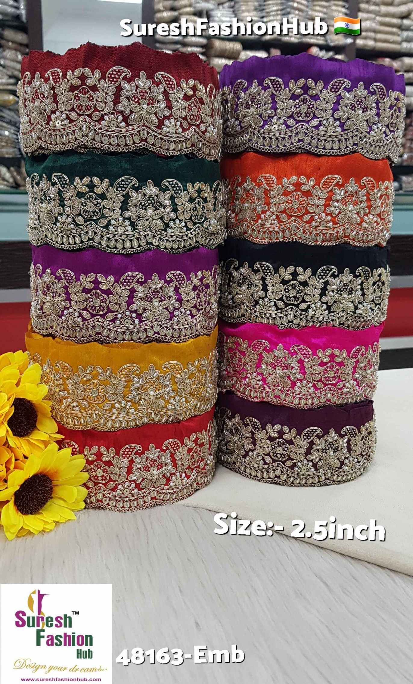 Wine Bloom Luxe Embroidery Lace