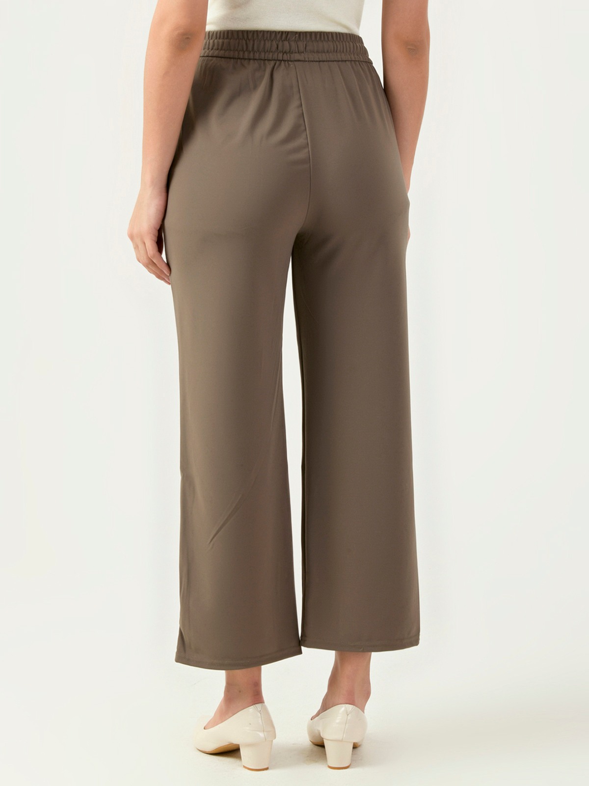 Albion Women Smart Premium Brown Trousers