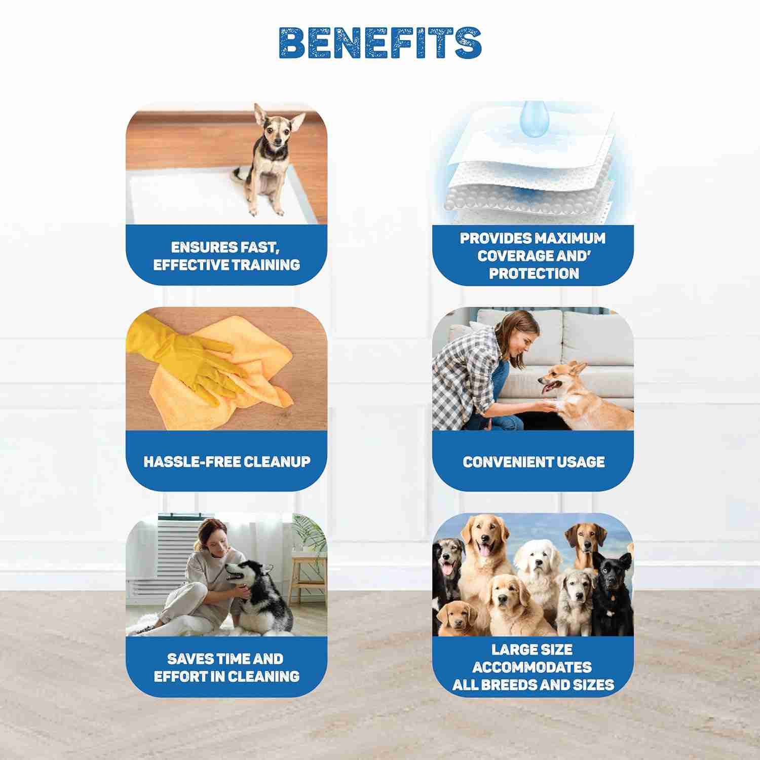 Trixie Hygiene Nappy Pads for Dogs 60X60 cm (50 Units)