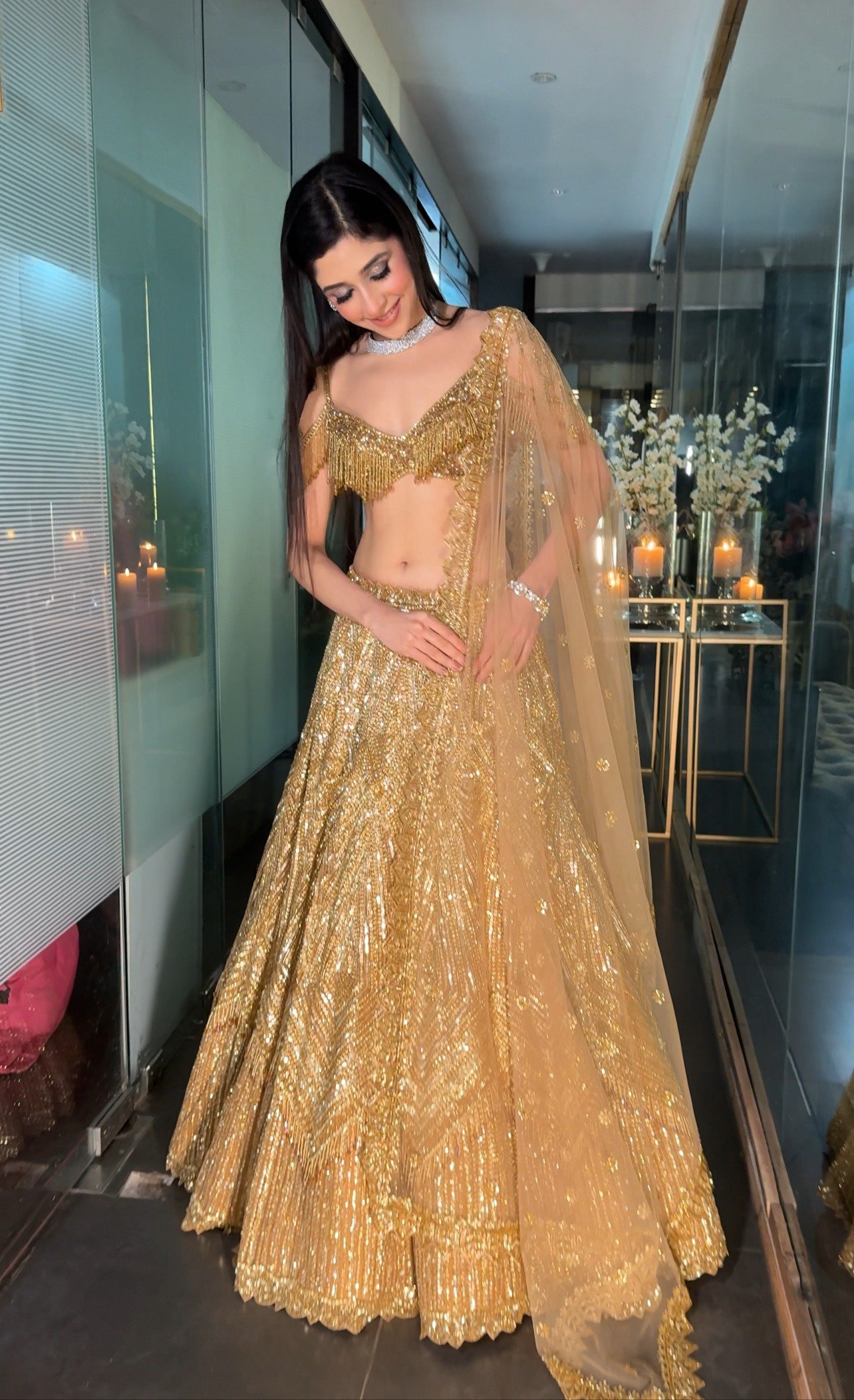 Pippa Gold Lehenga