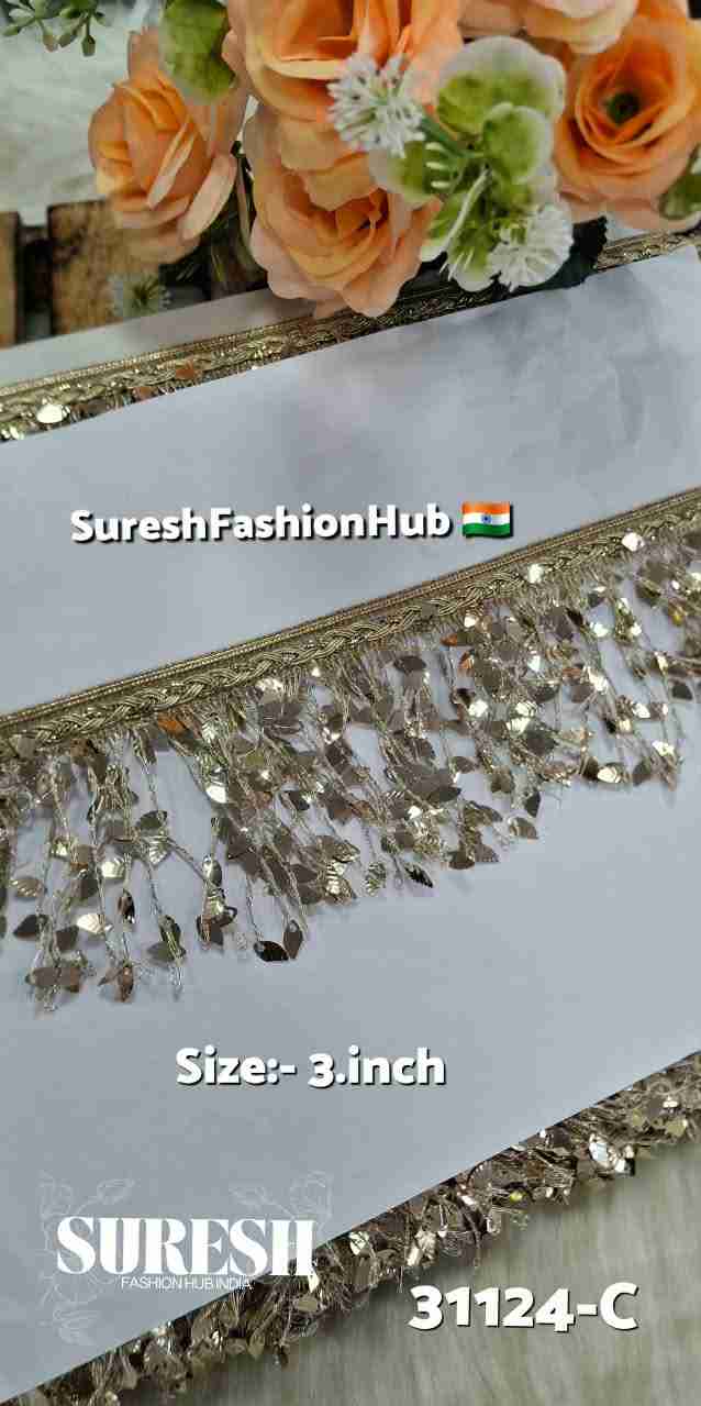 Pearl Oval Sequin Jari Jalar Lace* 31124-Emb