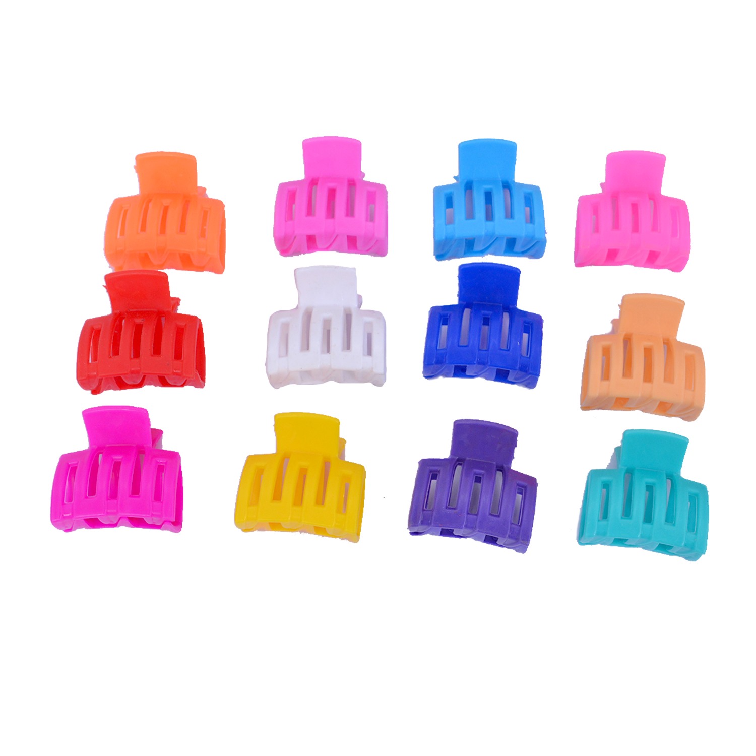 Plastic Multi  Hair Clutcher for women & girls (Set of 12 Pices) HC07