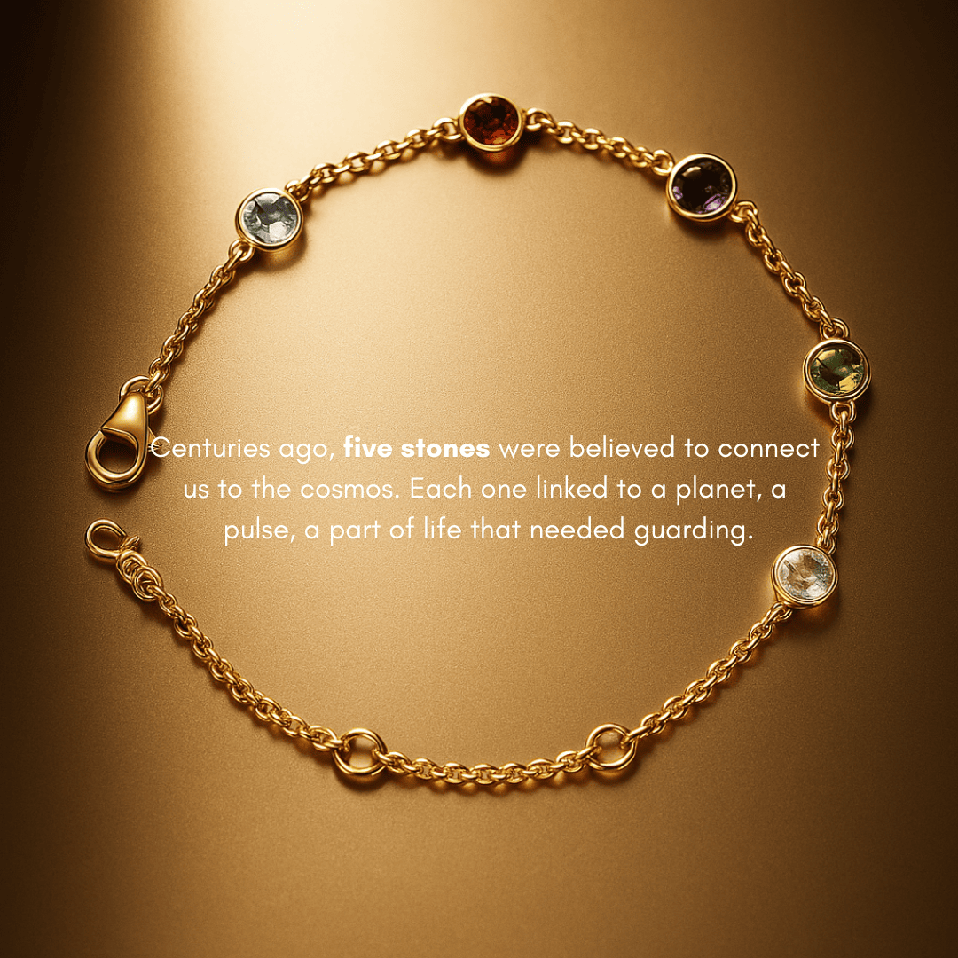 Divinity panchratna bracelet-ADJ-18K Gold Vermeil Sterling Silver