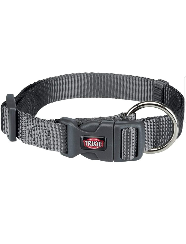Trixie | Trixie Premium Soft Adjustable Collar for Dogs, Graphite