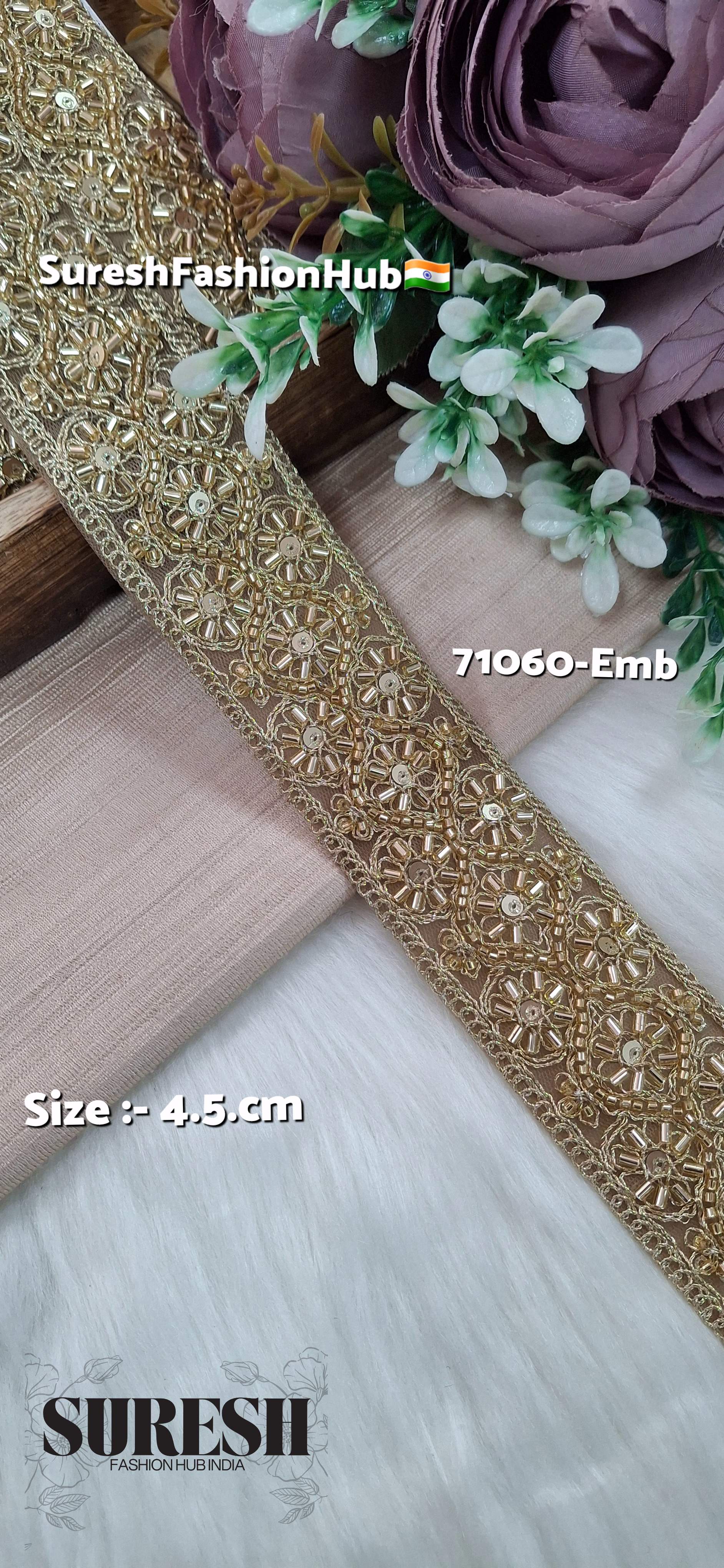Pearl Floral Embroidery Lace