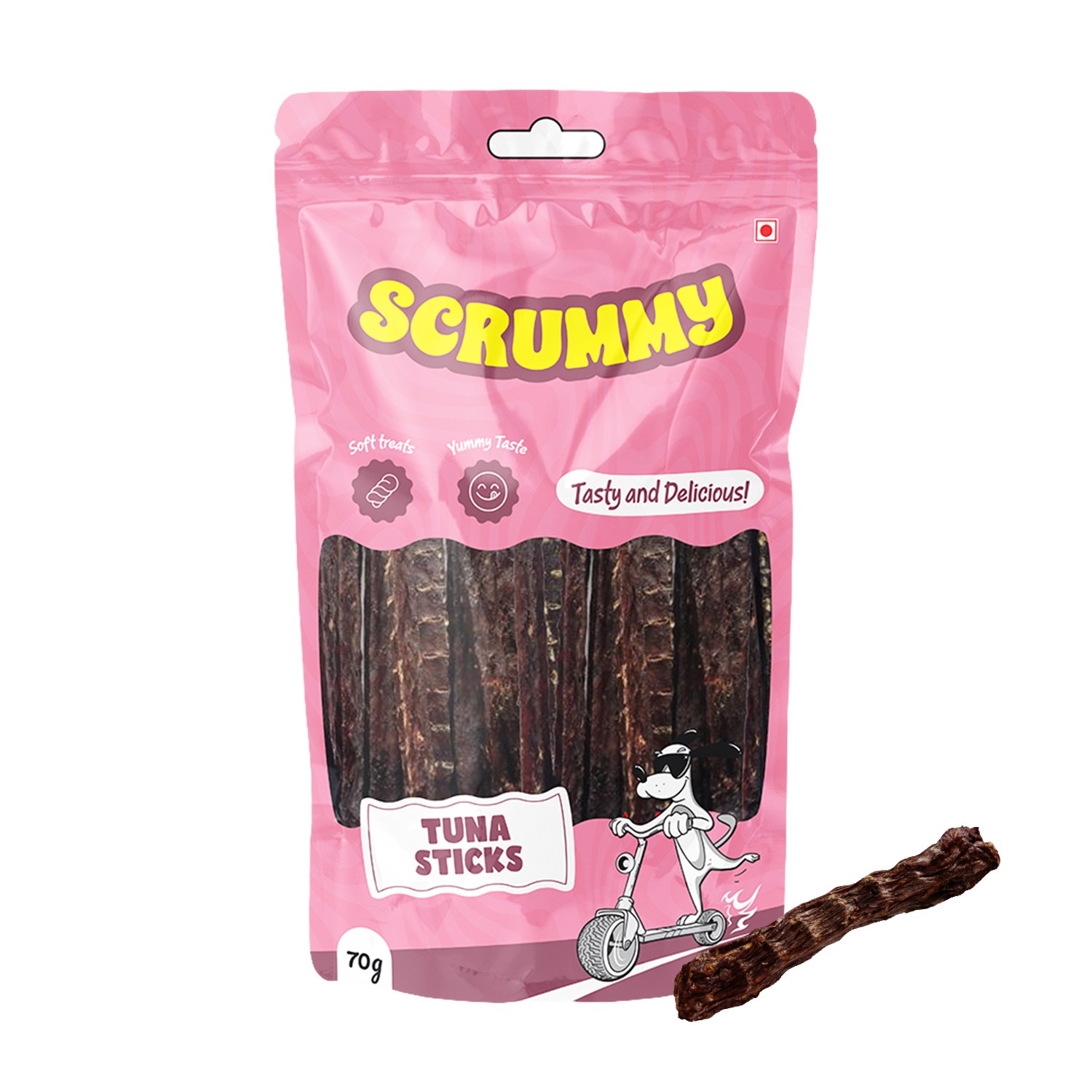 Scrummy Tuna Stick Dog Treats 70g