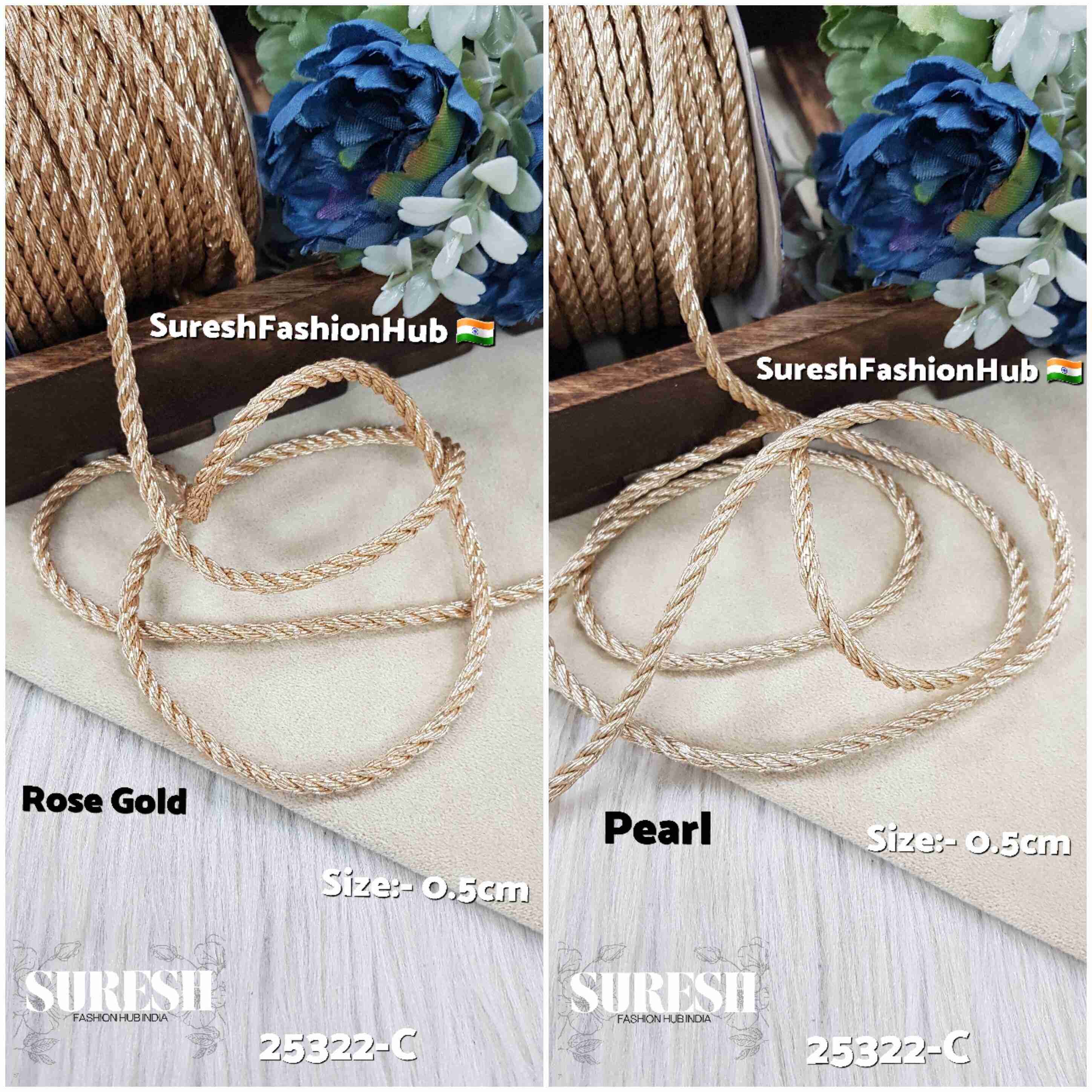 Pearl Handmade Dori Lace – 18 Meters