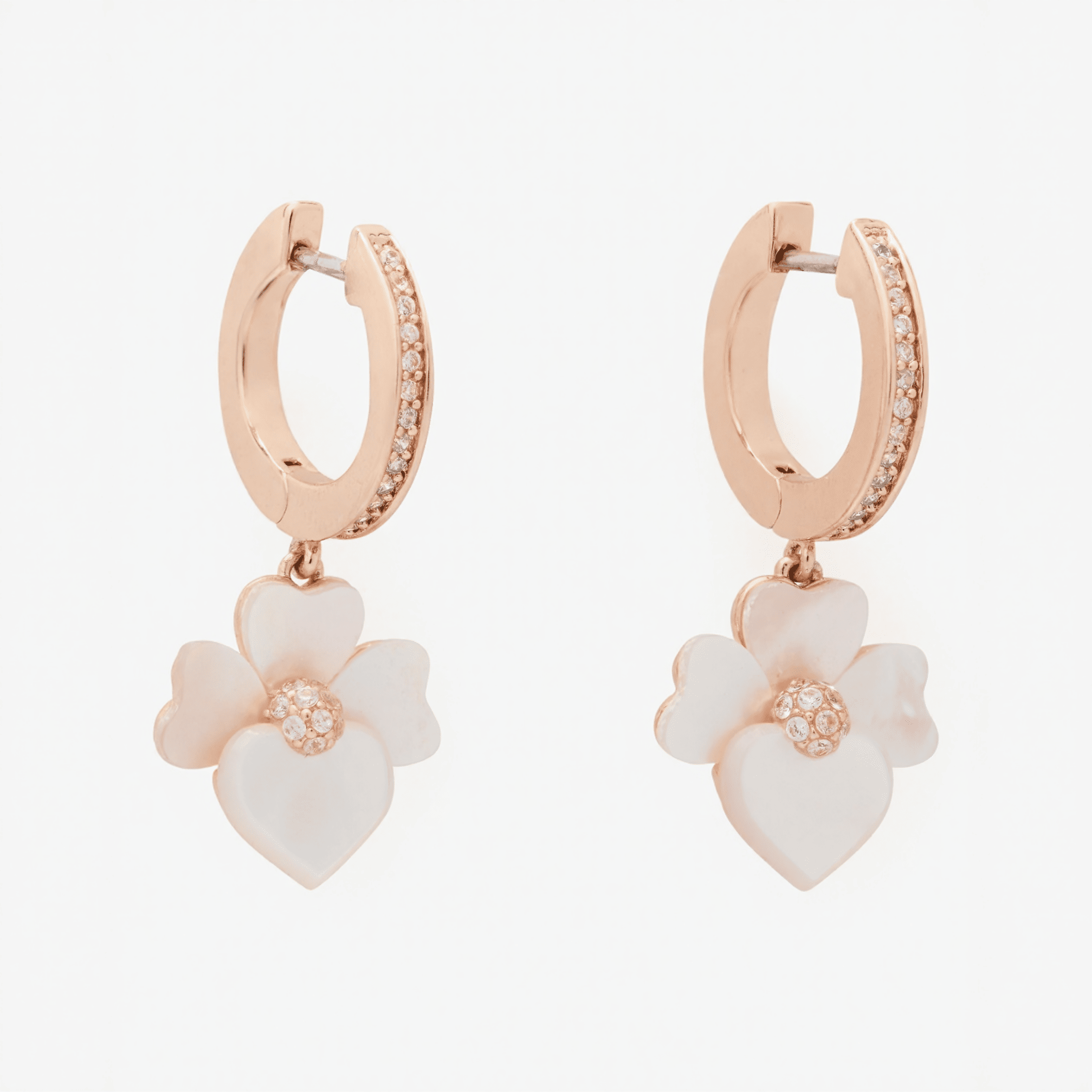Disco Pansy Drop Earrings