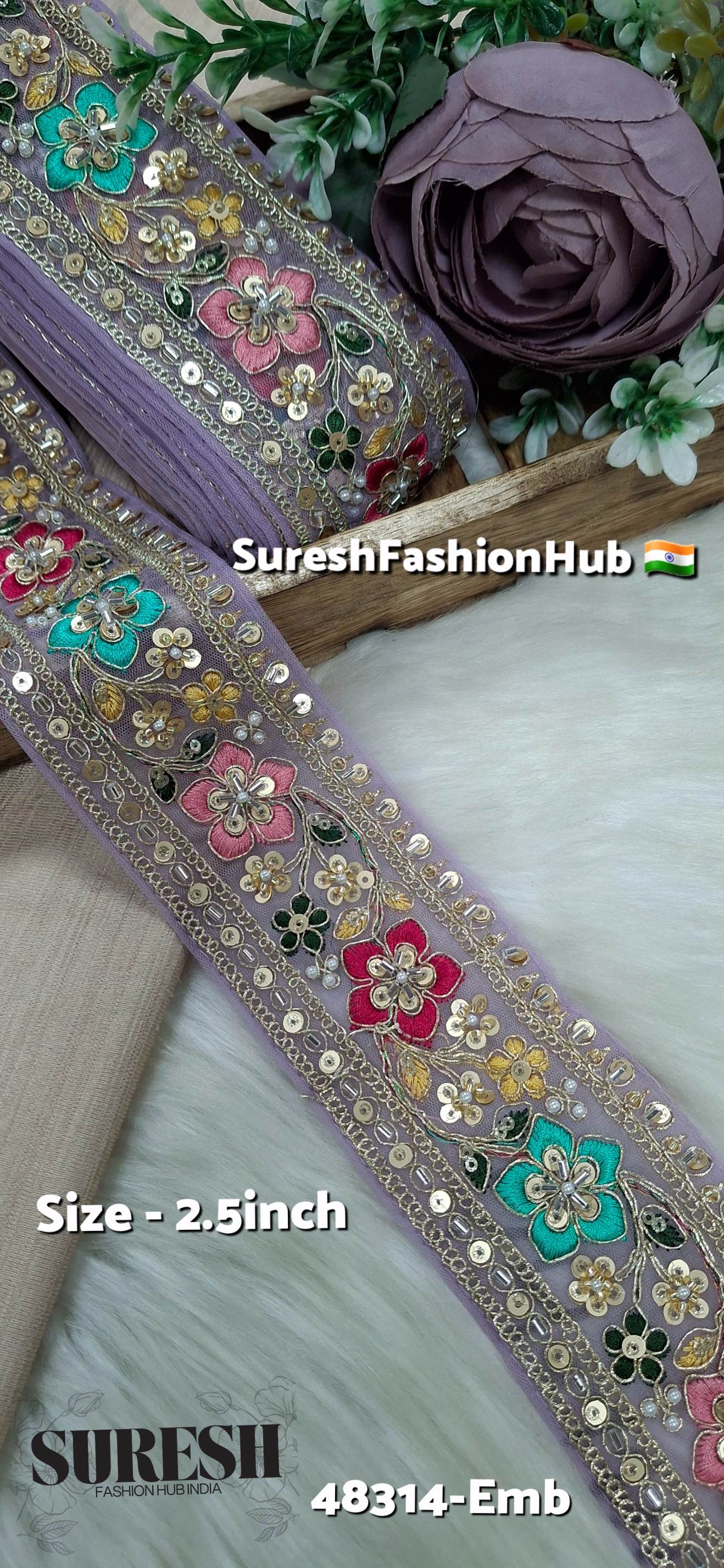 Kaddana Floral Embroidery Lace