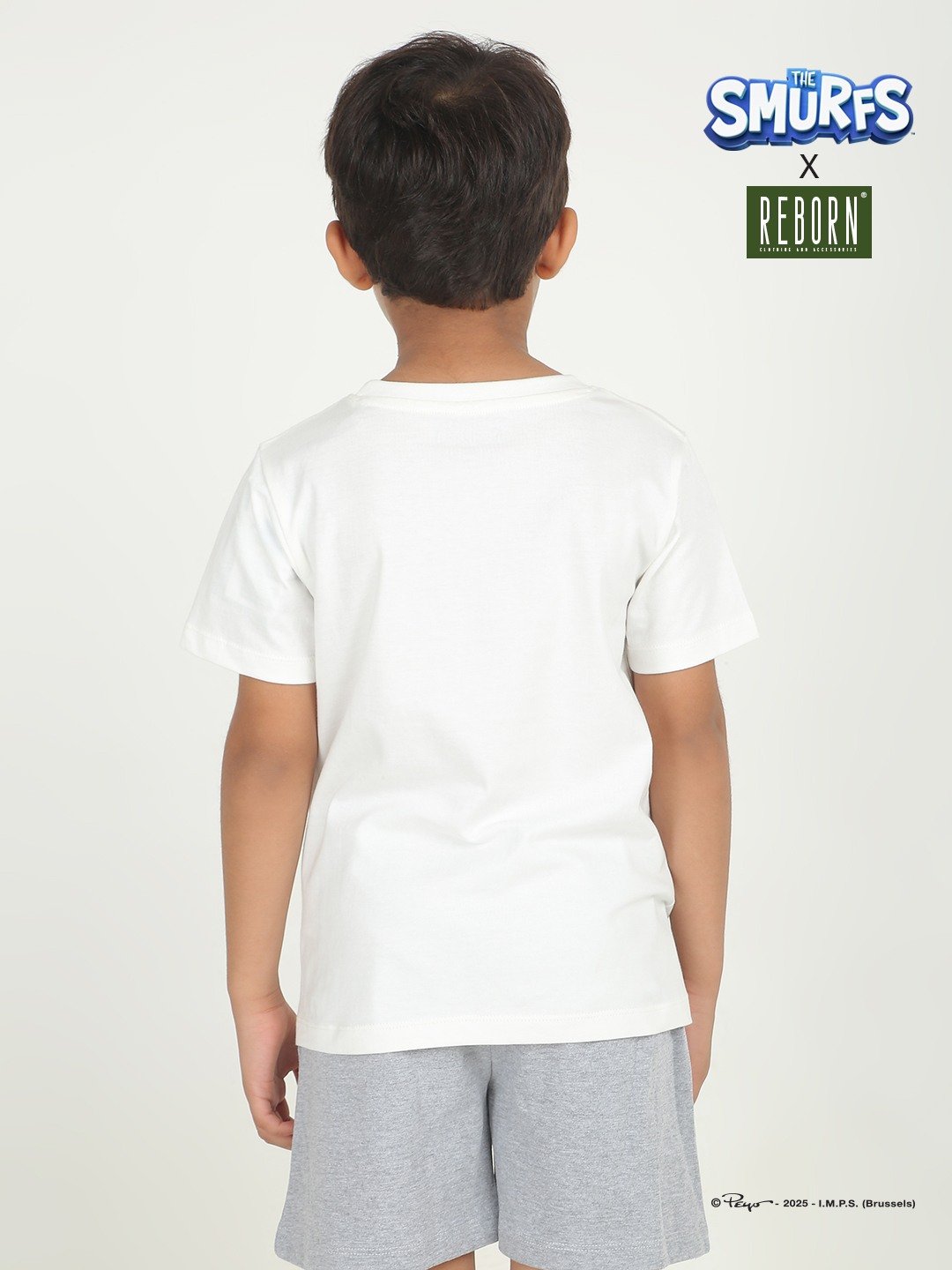 Boys 1 piece chest printed T-shirt- off White