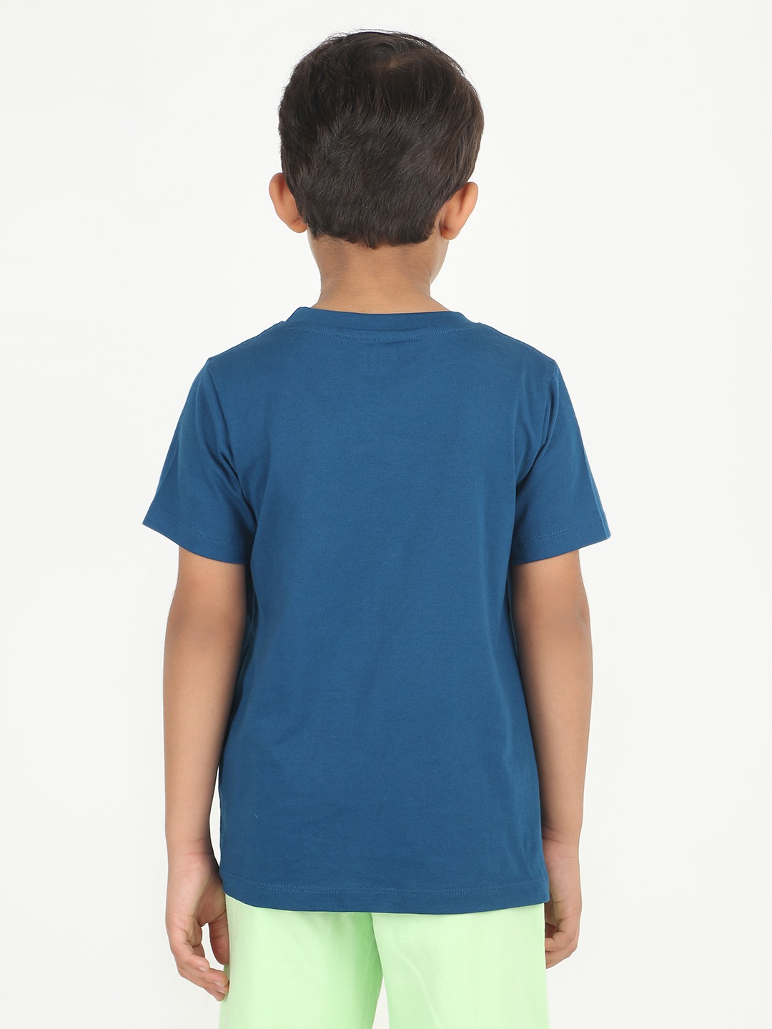 Boys 1 piece chest printed T-shirt- Navy