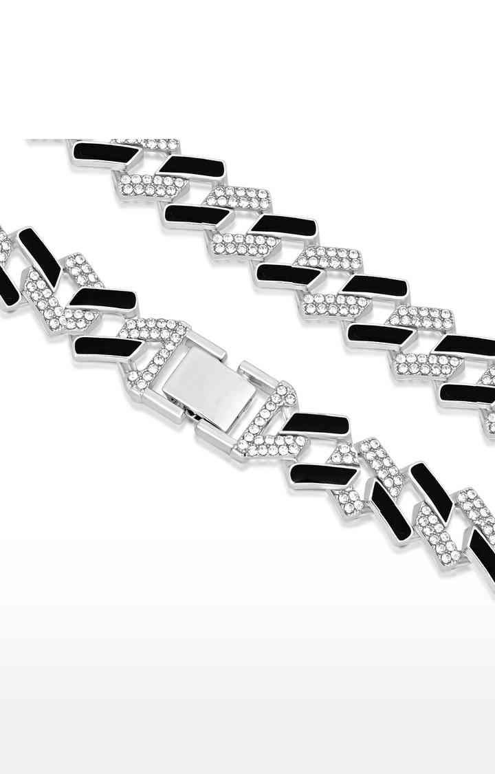 Unisex Iced Black Cuban Link Chain