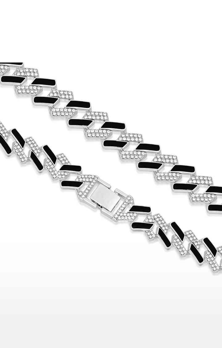 Unisex Iced Black Cuban Link Chain