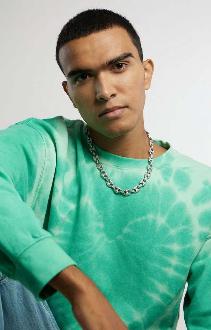 Unisex Silver Iced Mariner Chain