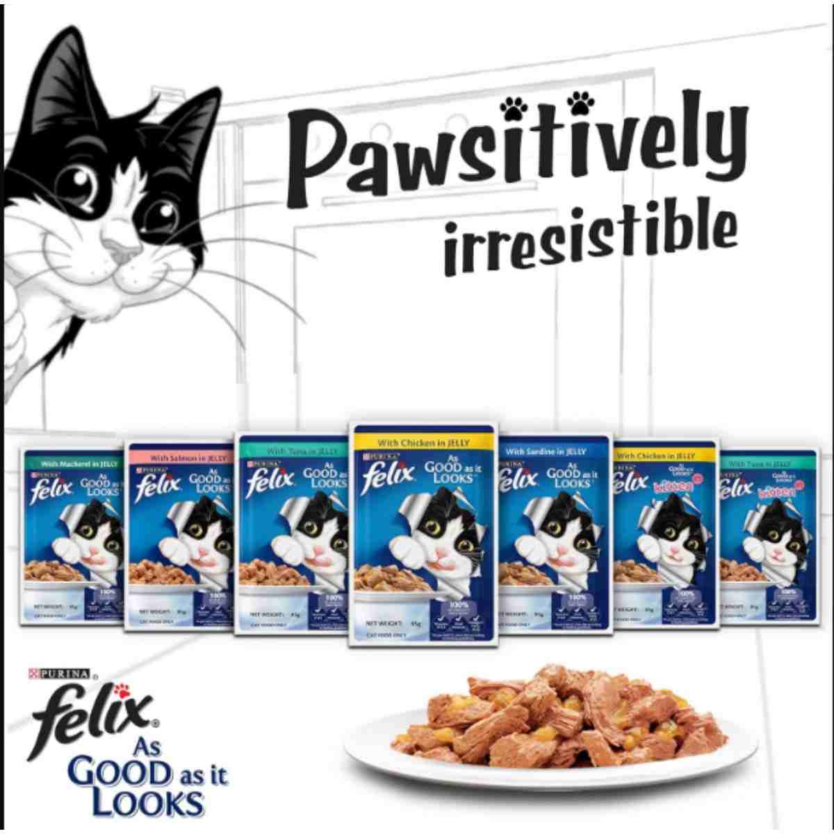 Purina Felix Tuna in Jelly Wet Kitten Food - 85gm