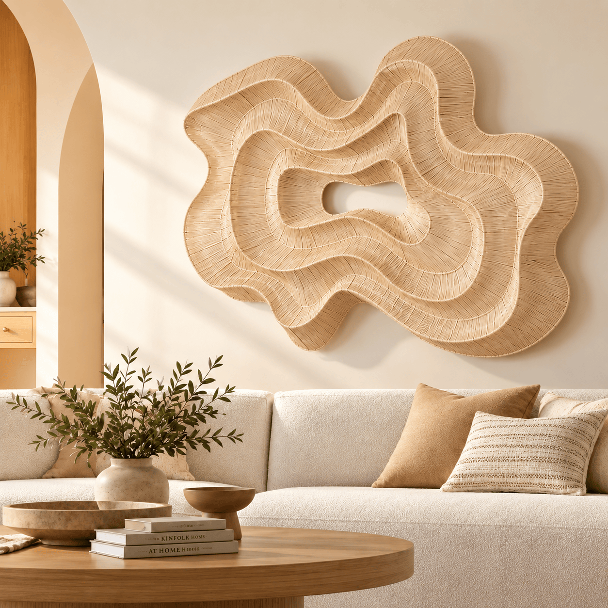 west elm | Geode Fiber Natural Dimensional Wall Art