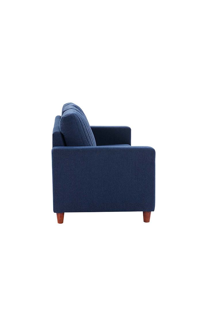 neudot Roman Sofa for Living Room |3 Persons Sofa|Premium Fabric with Cushioned Armrest | Solid Wood Frame|3 Seater in Cobalt Blue Color
