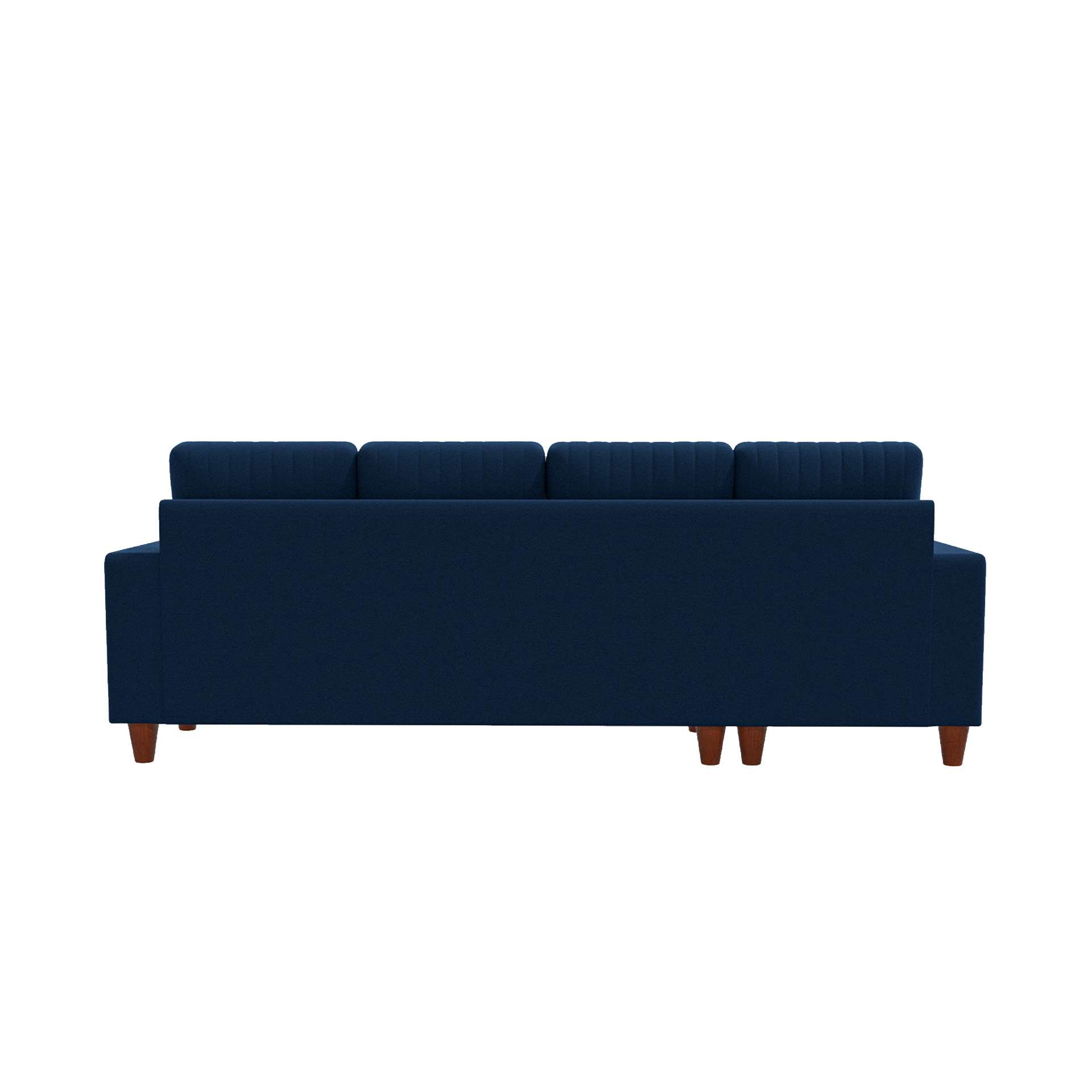 neudot Roman LHS Sectional Sofa for Living Room |6 Person Sofa|Premium Fabric with Cushioned Armrest | Solid Wood Frame|6 Seater in Cobalt Blue Color