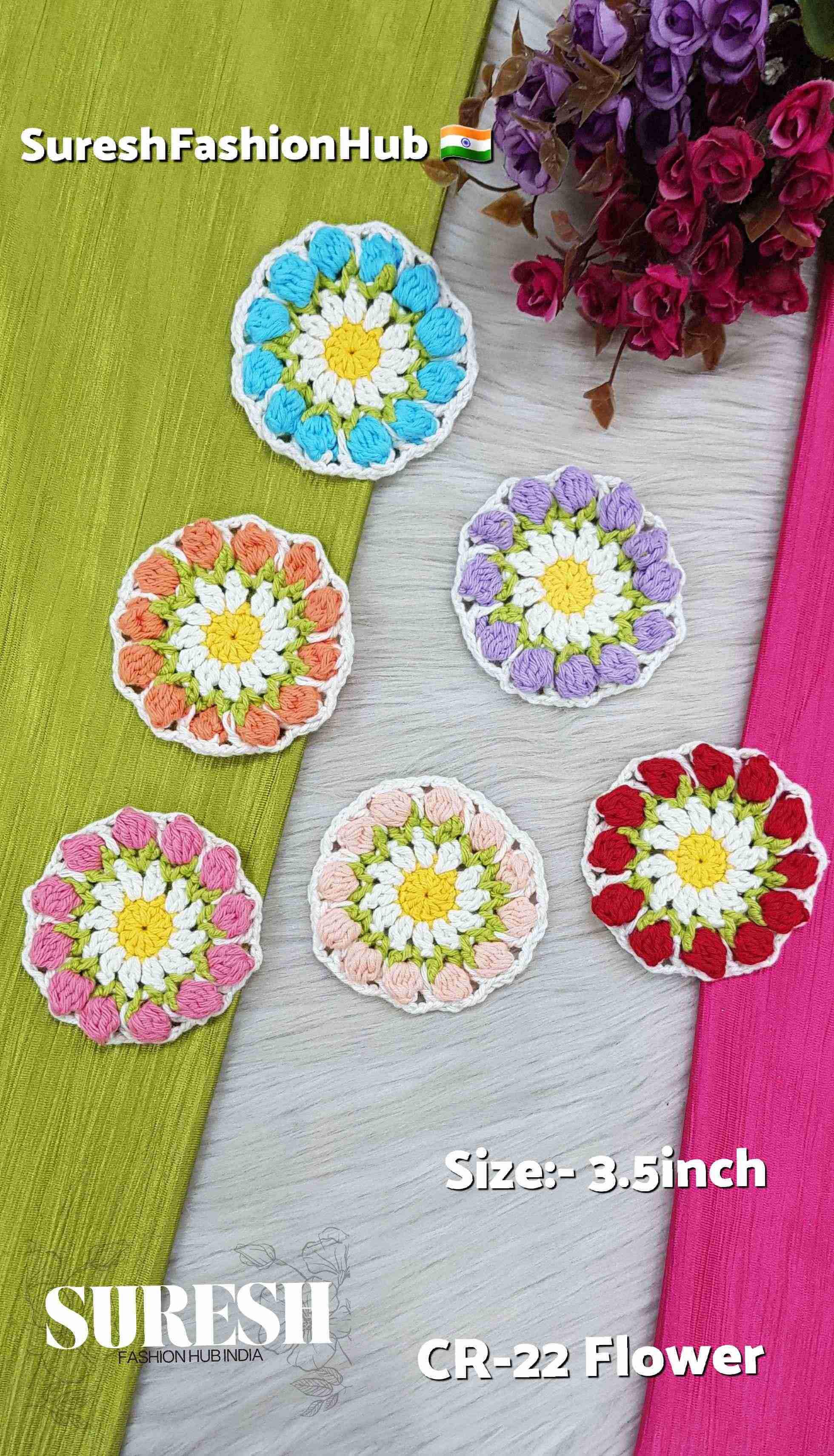 Sunset Glow Crochet Embellishment – Carrot | Cr-22