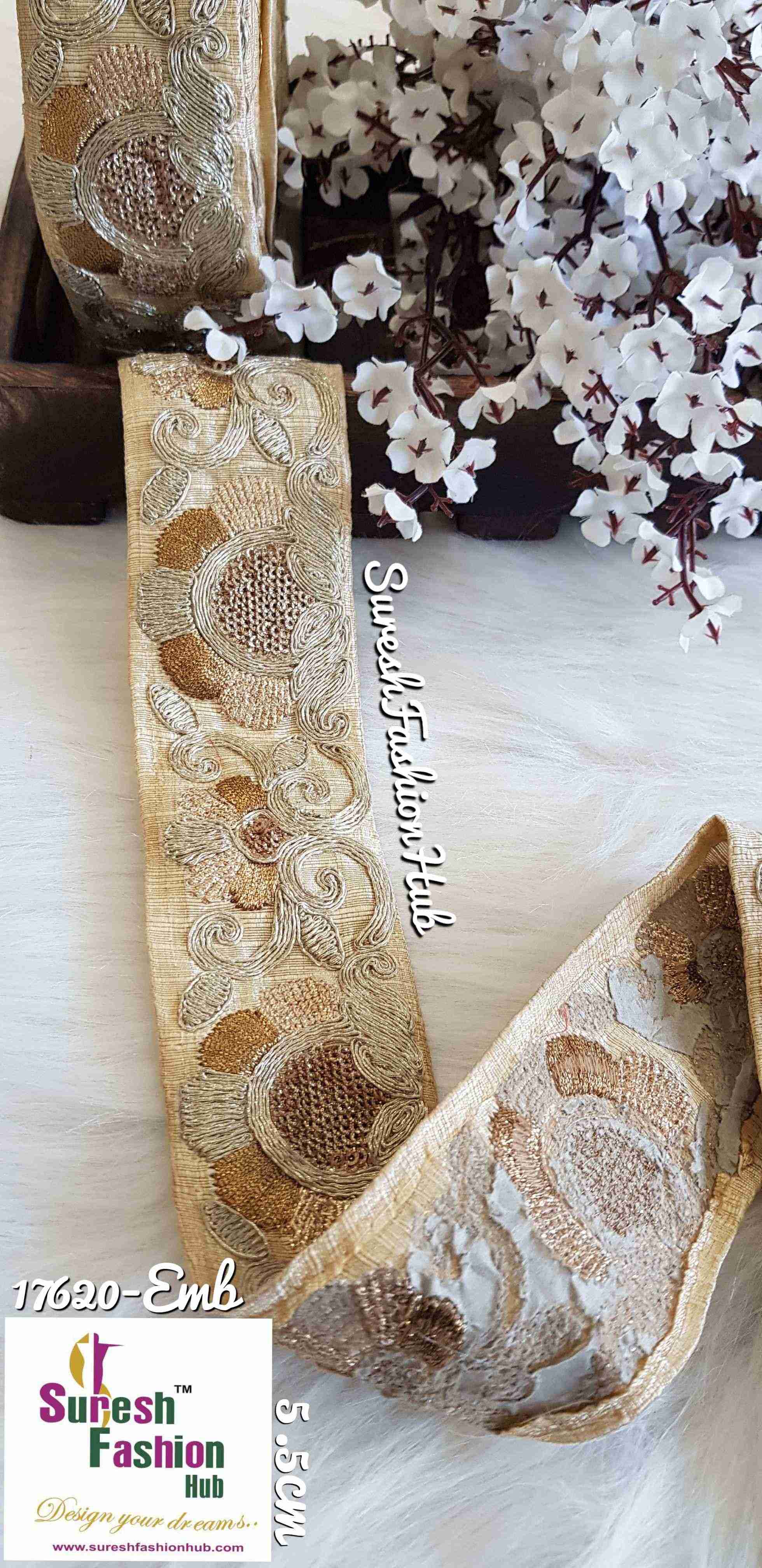 Off White Magnolia Designer Trim