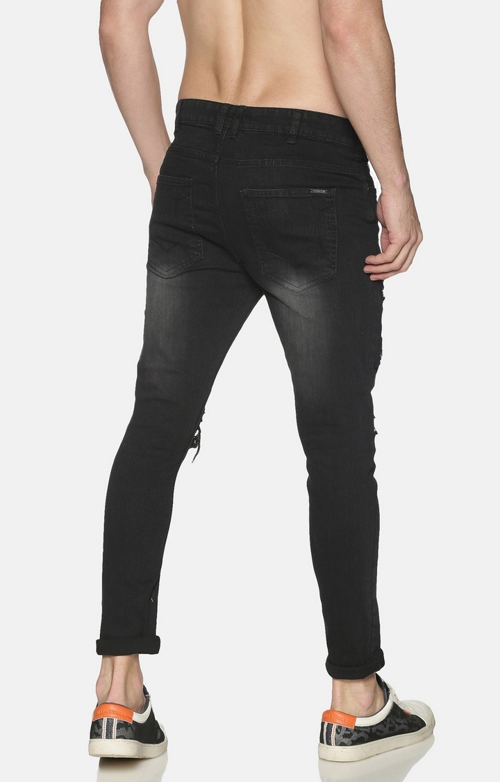 IMPACKT | Impackt Men's Skinny Jeans With Printed Patch & Distressed 3