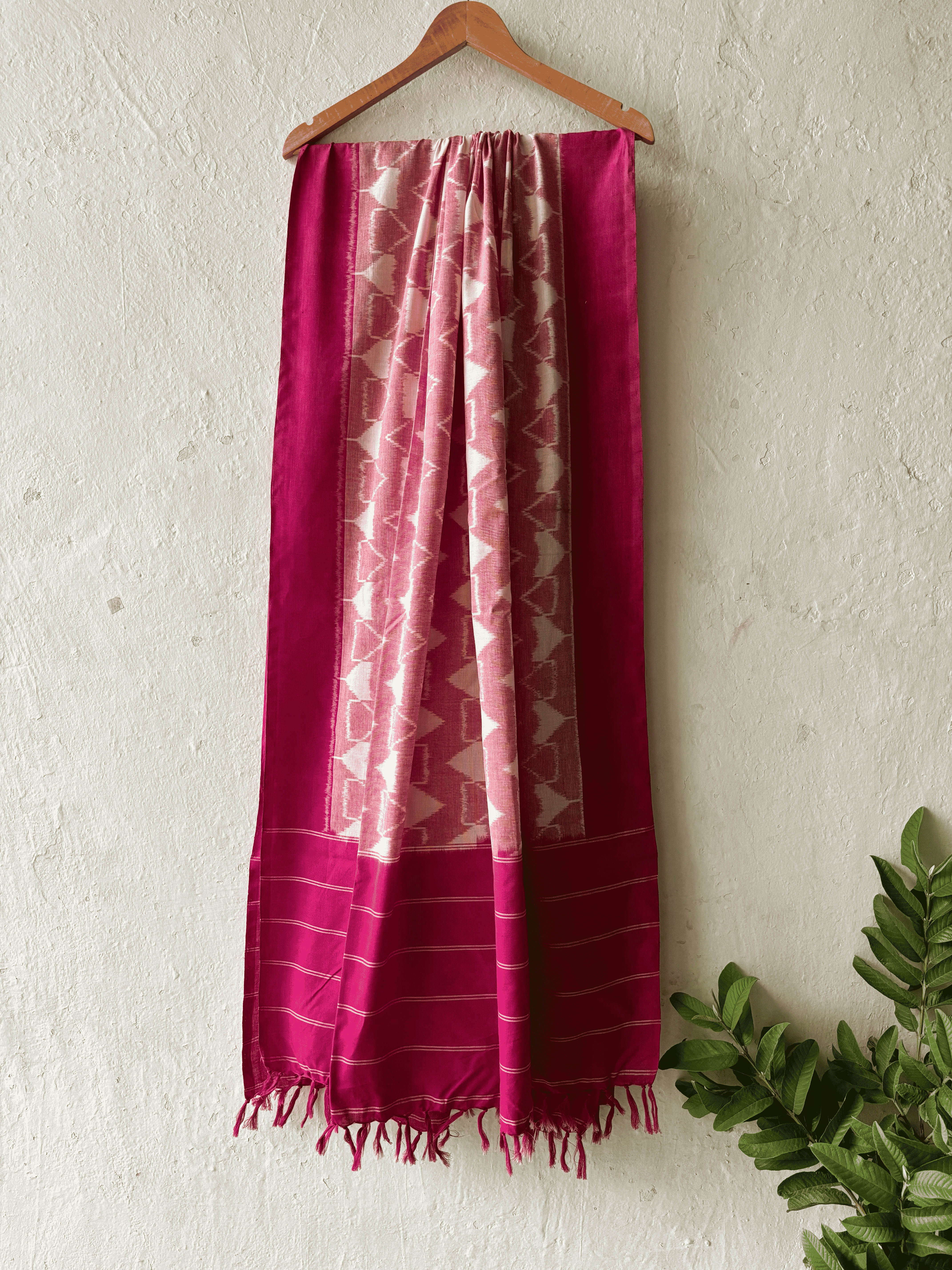 Cotton Triangle Ikat Duppata