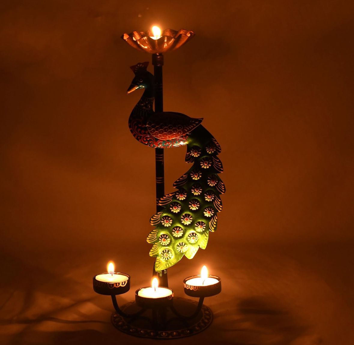 Peacock Candle Stand