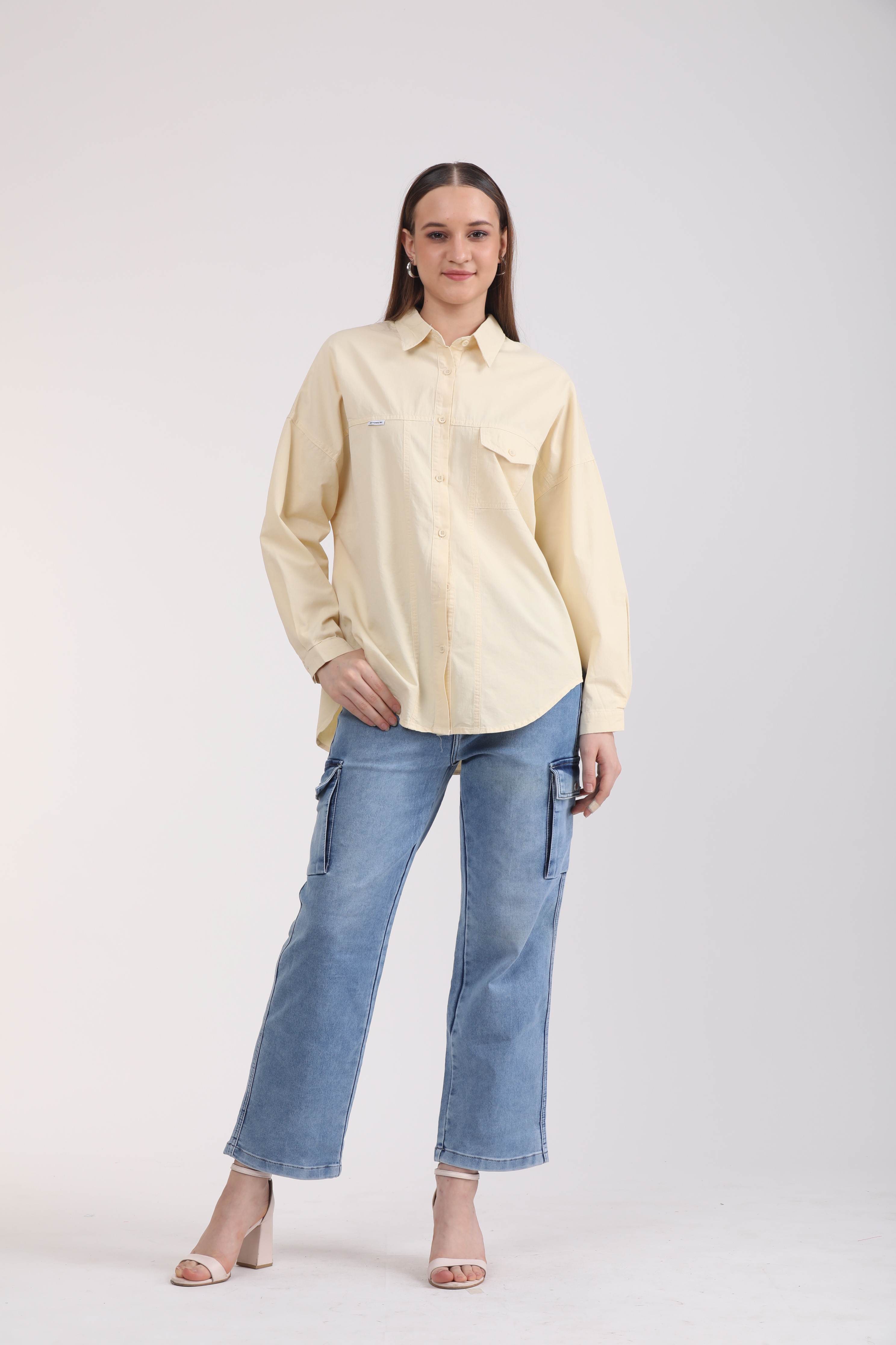 Albion Women Beage Blouson Top