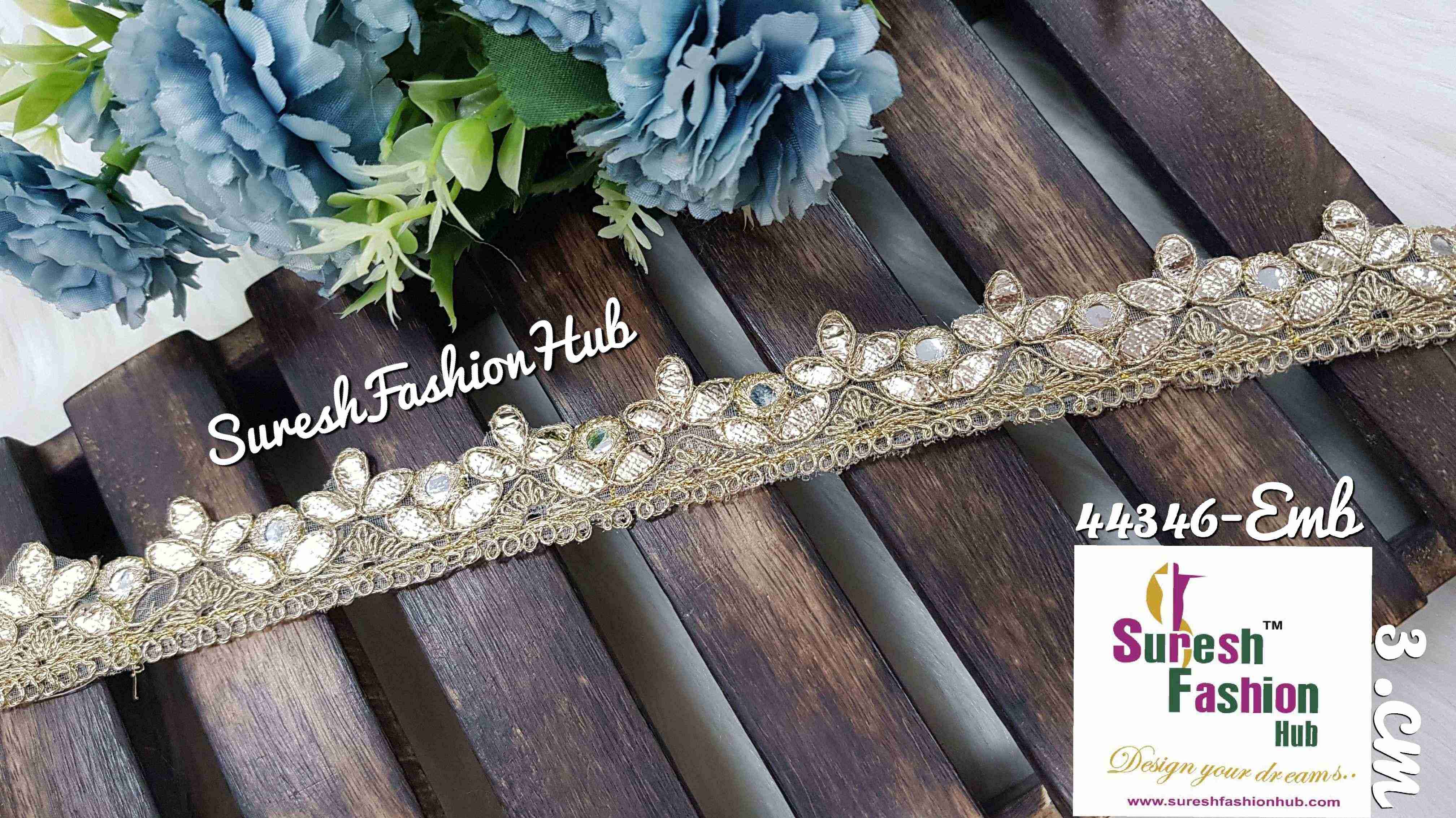 Goldrush Gota Embellishments Designer Trim
