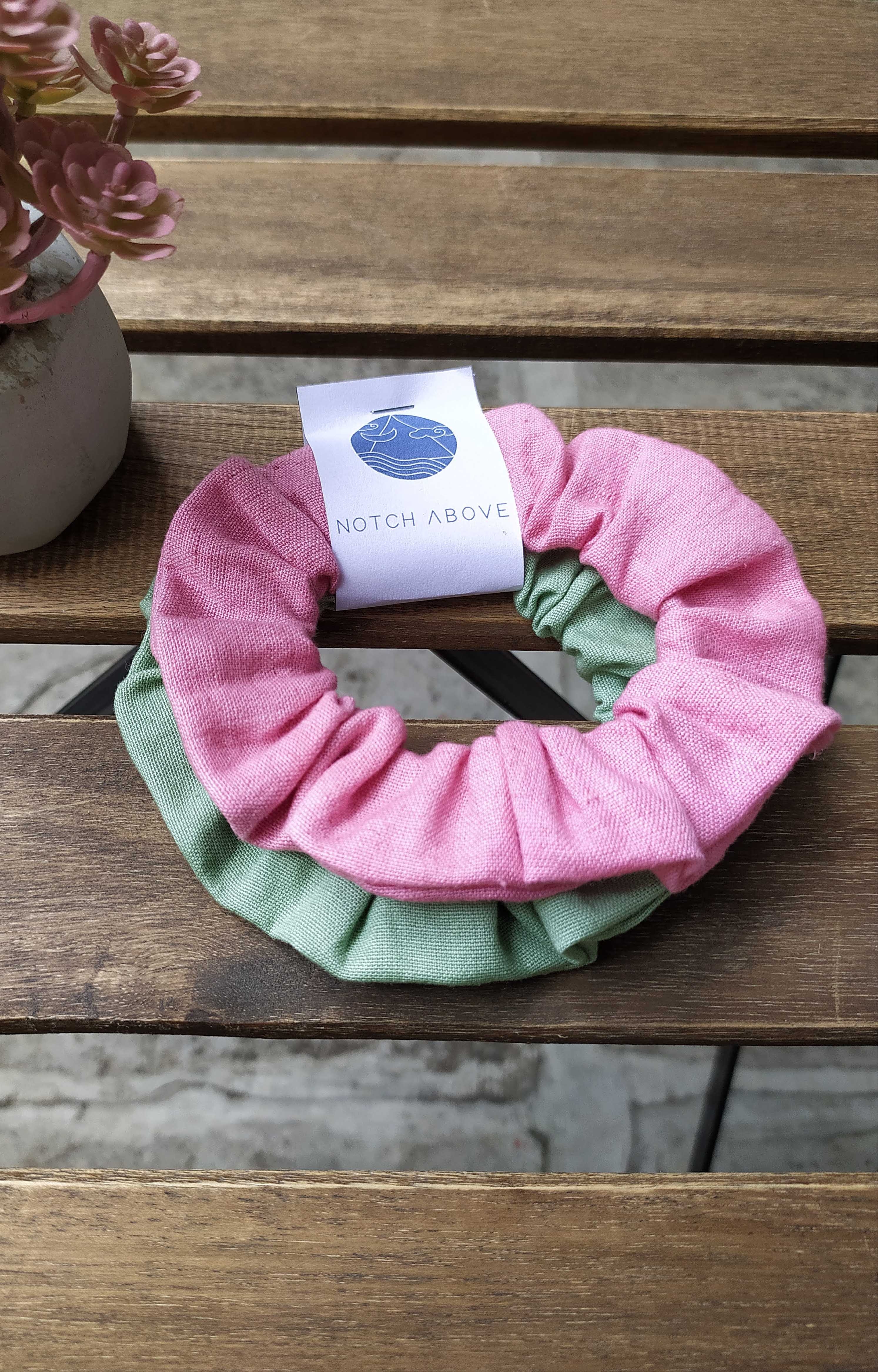 Upcycled Scrunchie Pair