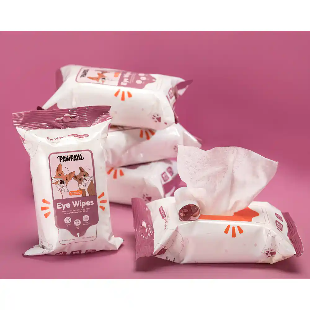 Pawpaya Eye Wipes for Dogs and Cats (20x18cm)