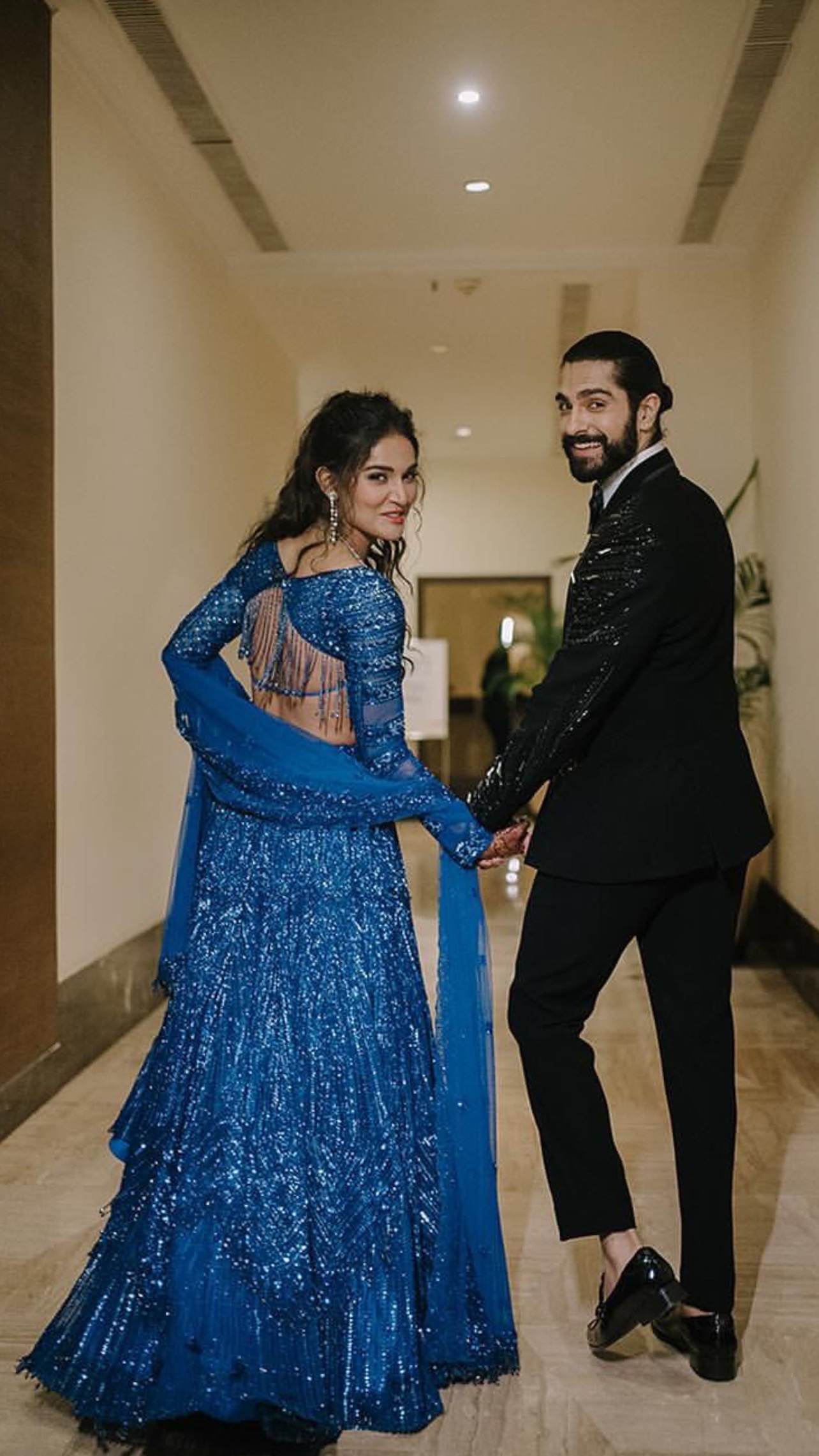 Electric Blue Lehenga