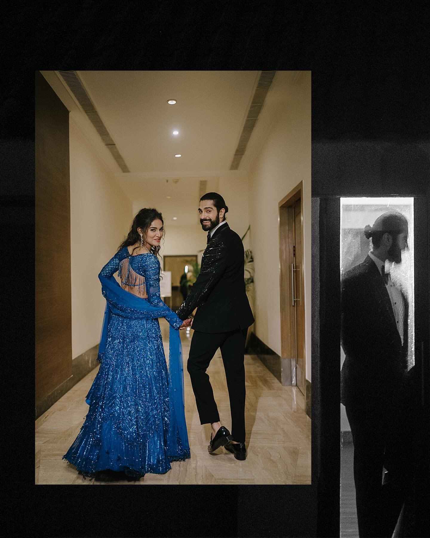 Electric Blue Lehenga