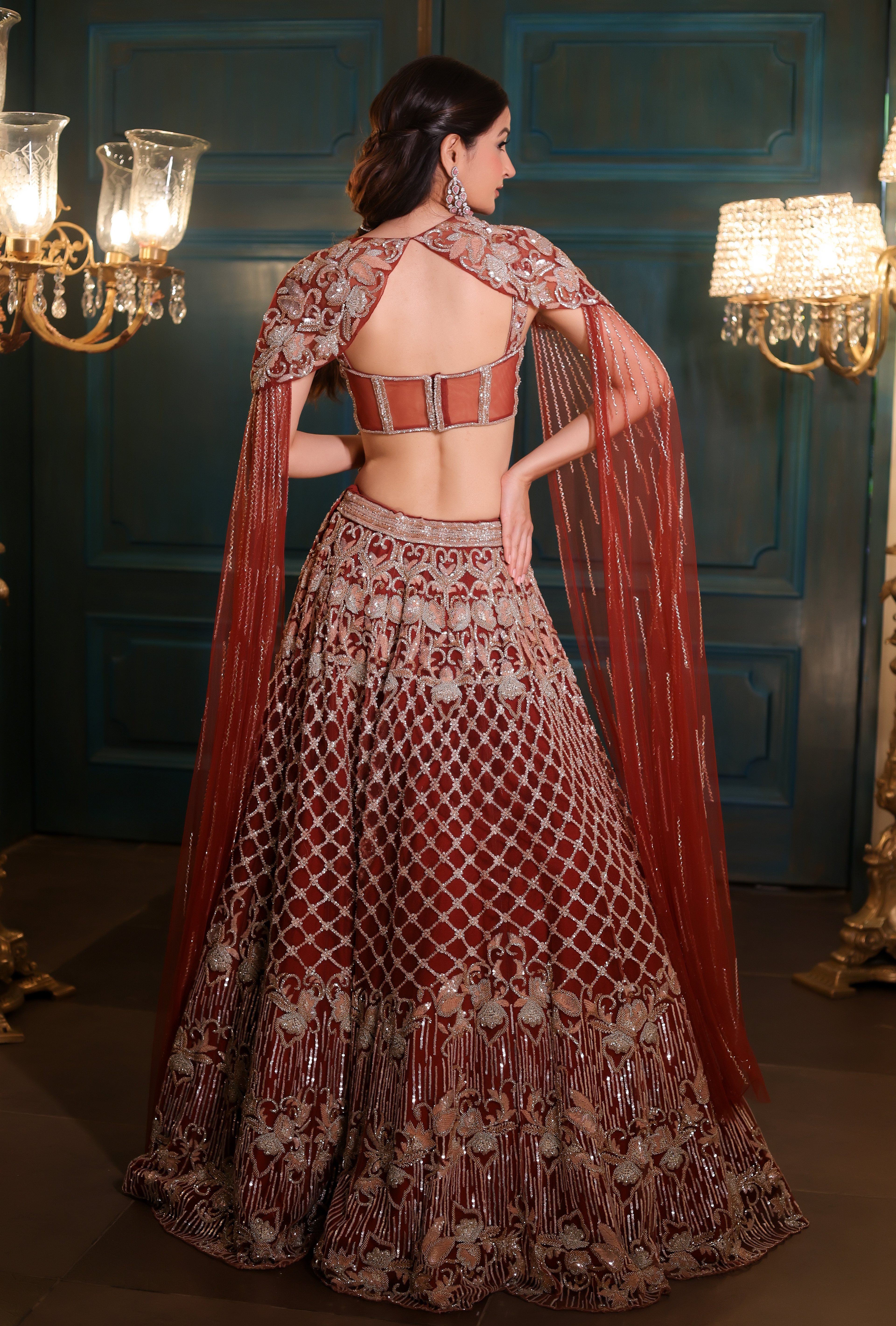 Caramel Lehenga Set