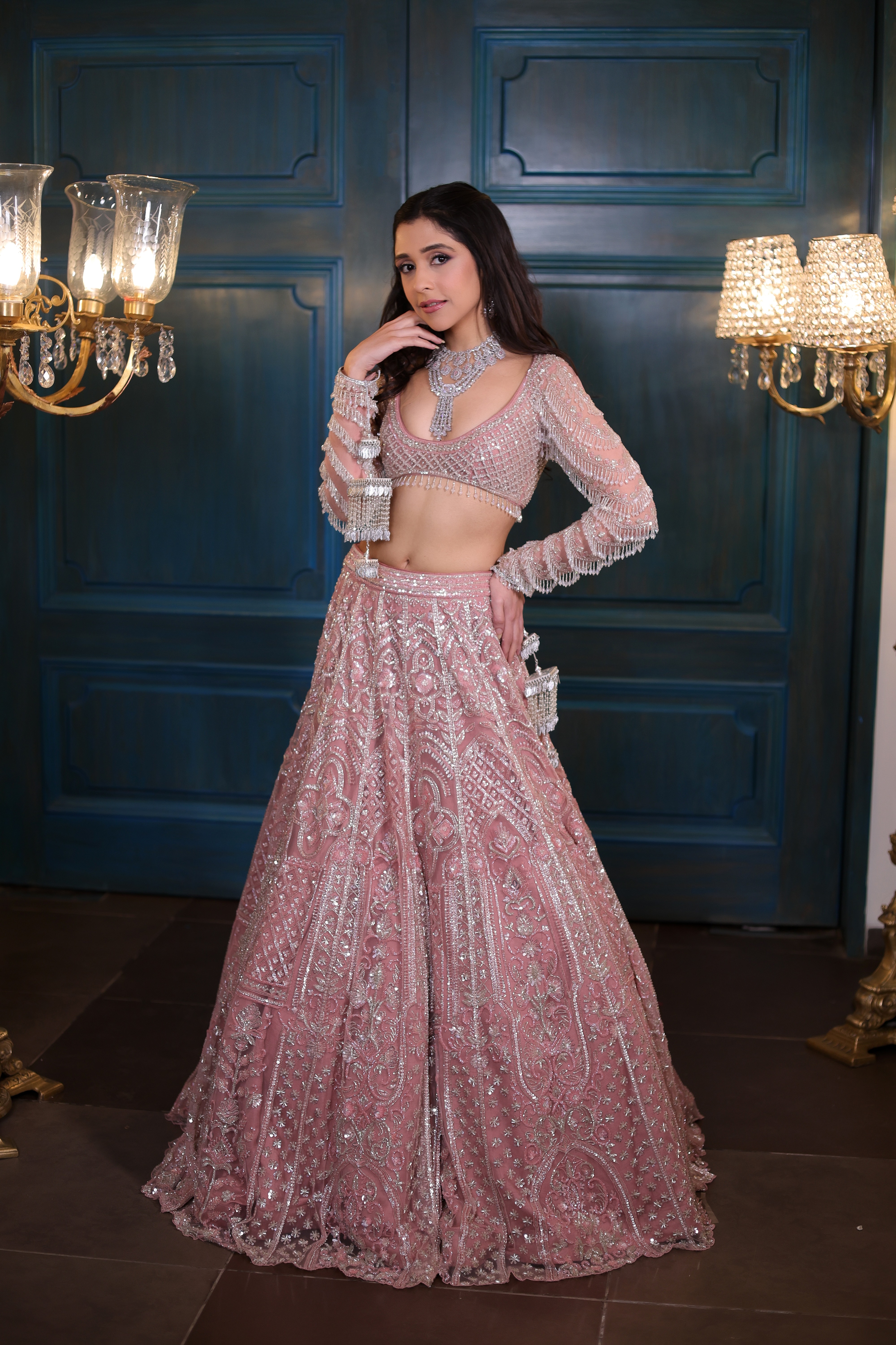 Dusky Pink Lehenga