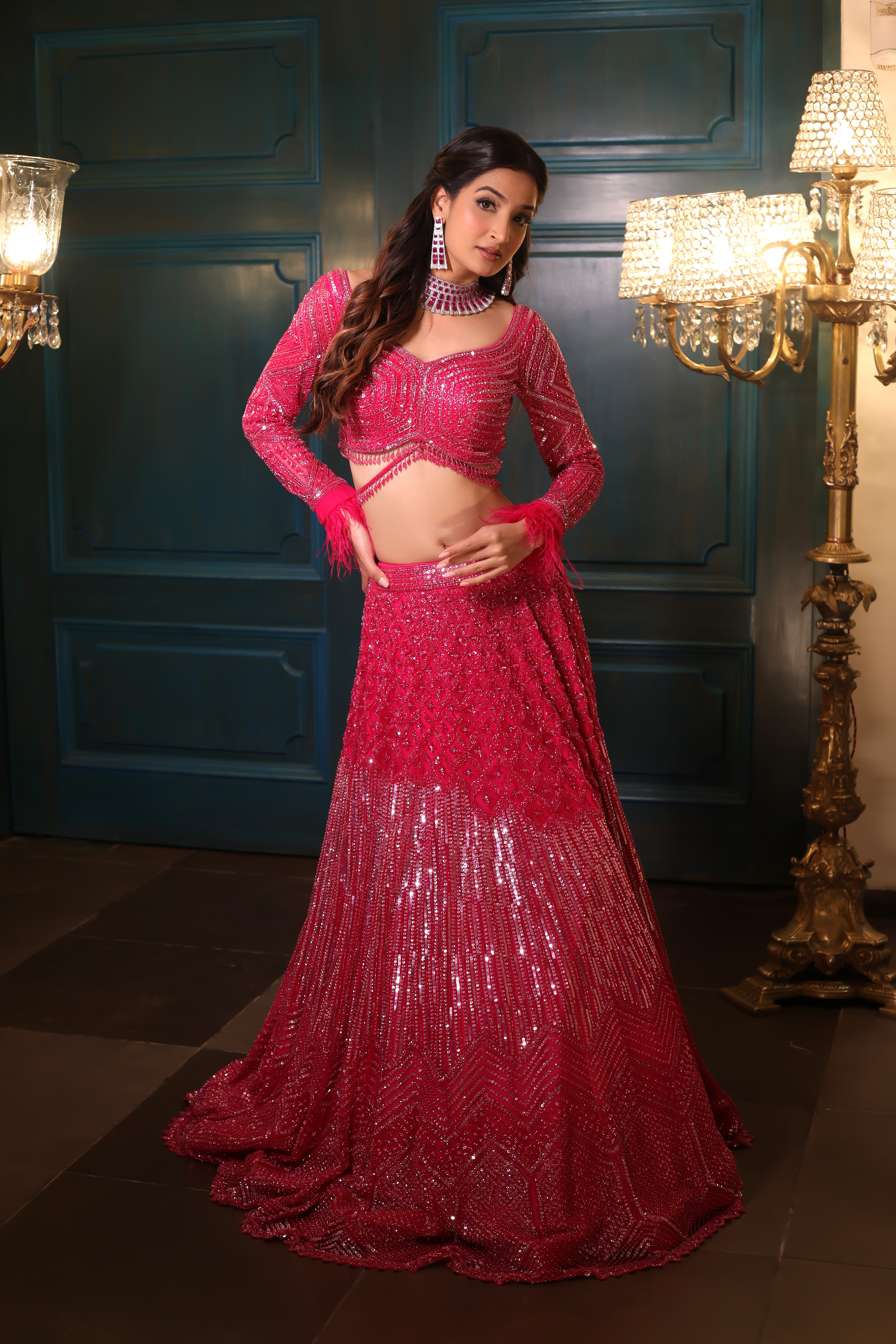 Hot Pink Lehenga