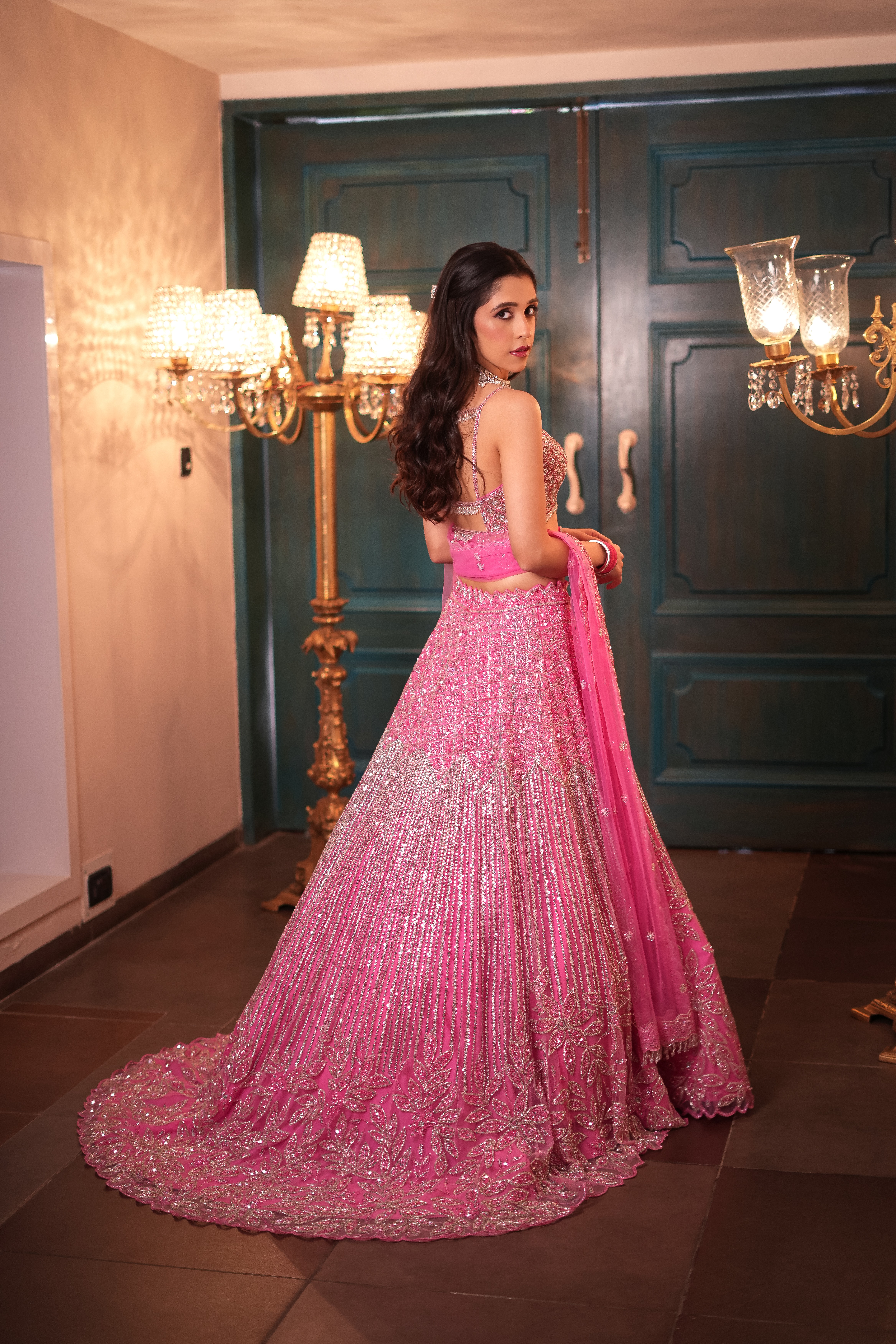 Rabea Pink Lehenga