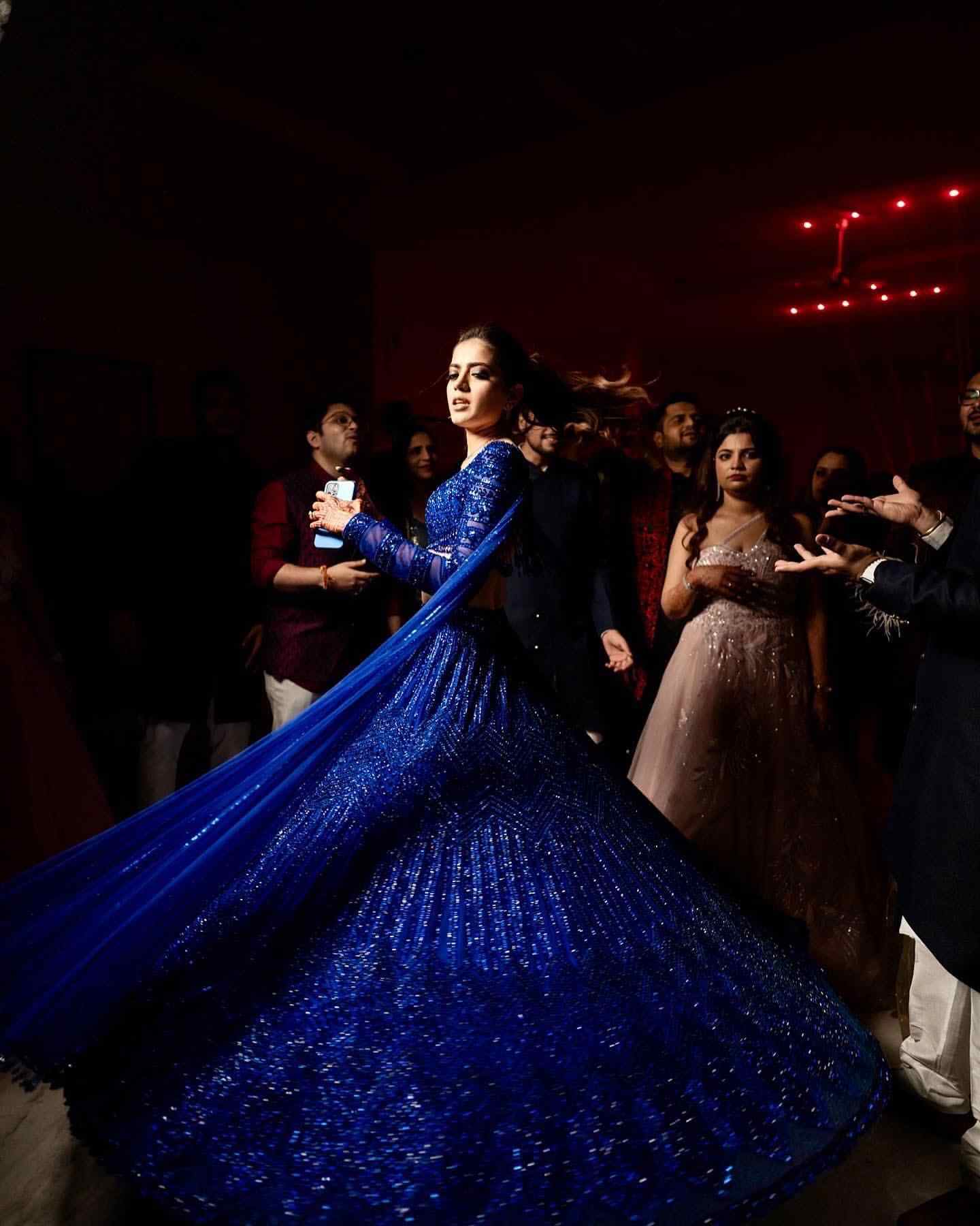 Raya Electric Blue Lehenga Set
