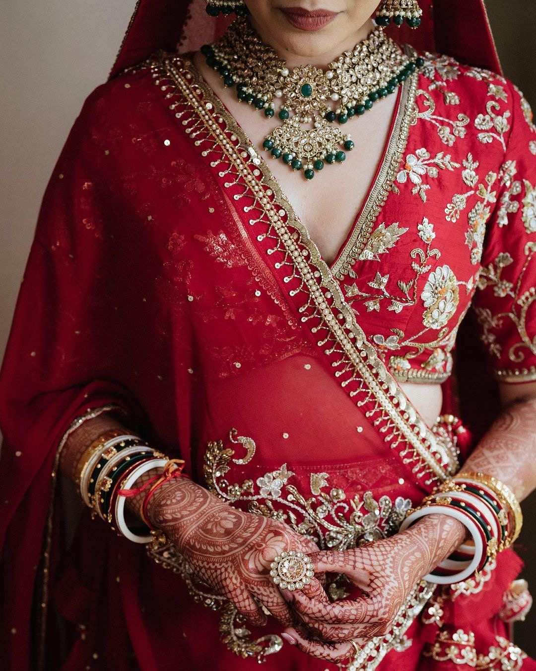 Red Bridal Lehenga