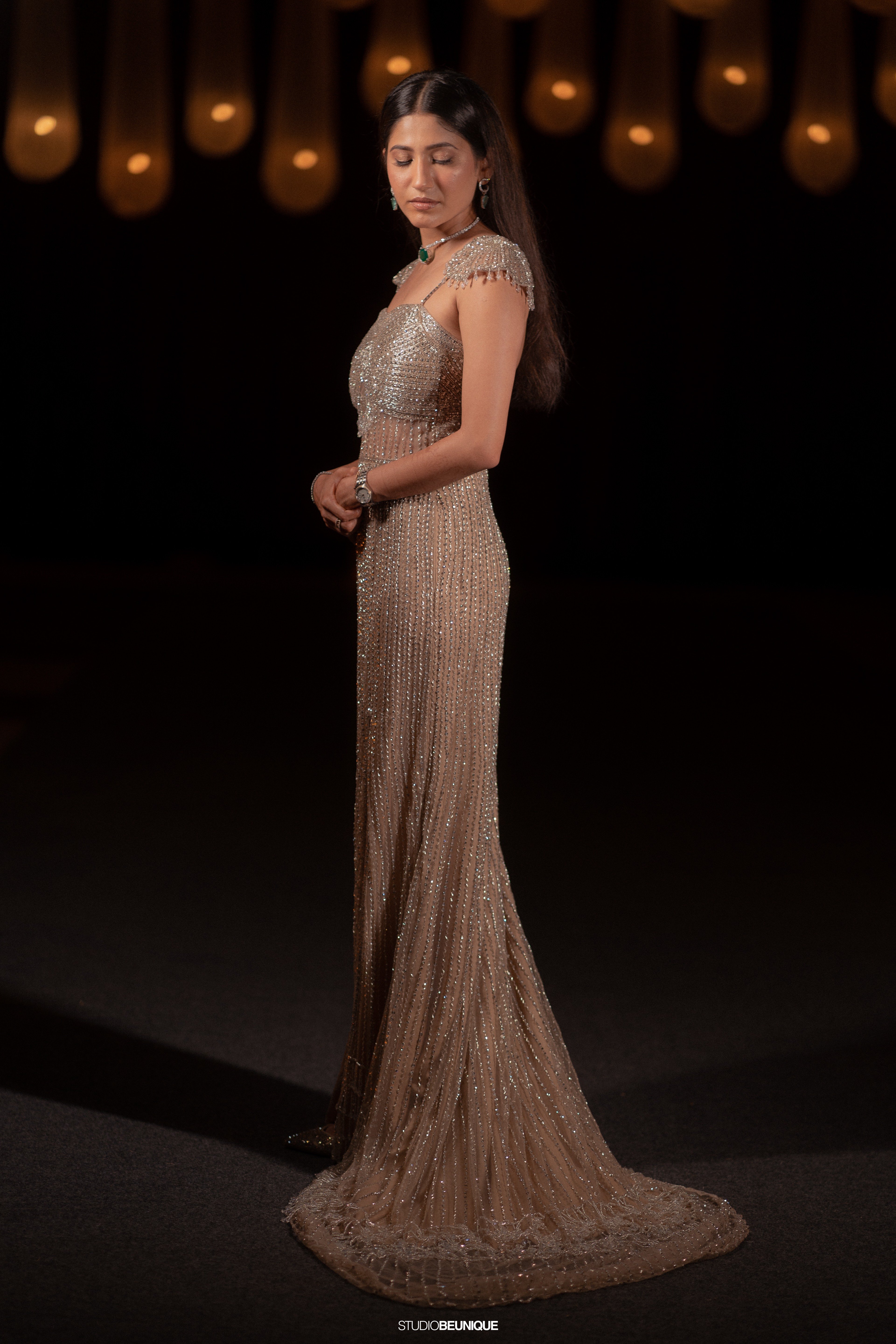 Nude Fishcut Gown