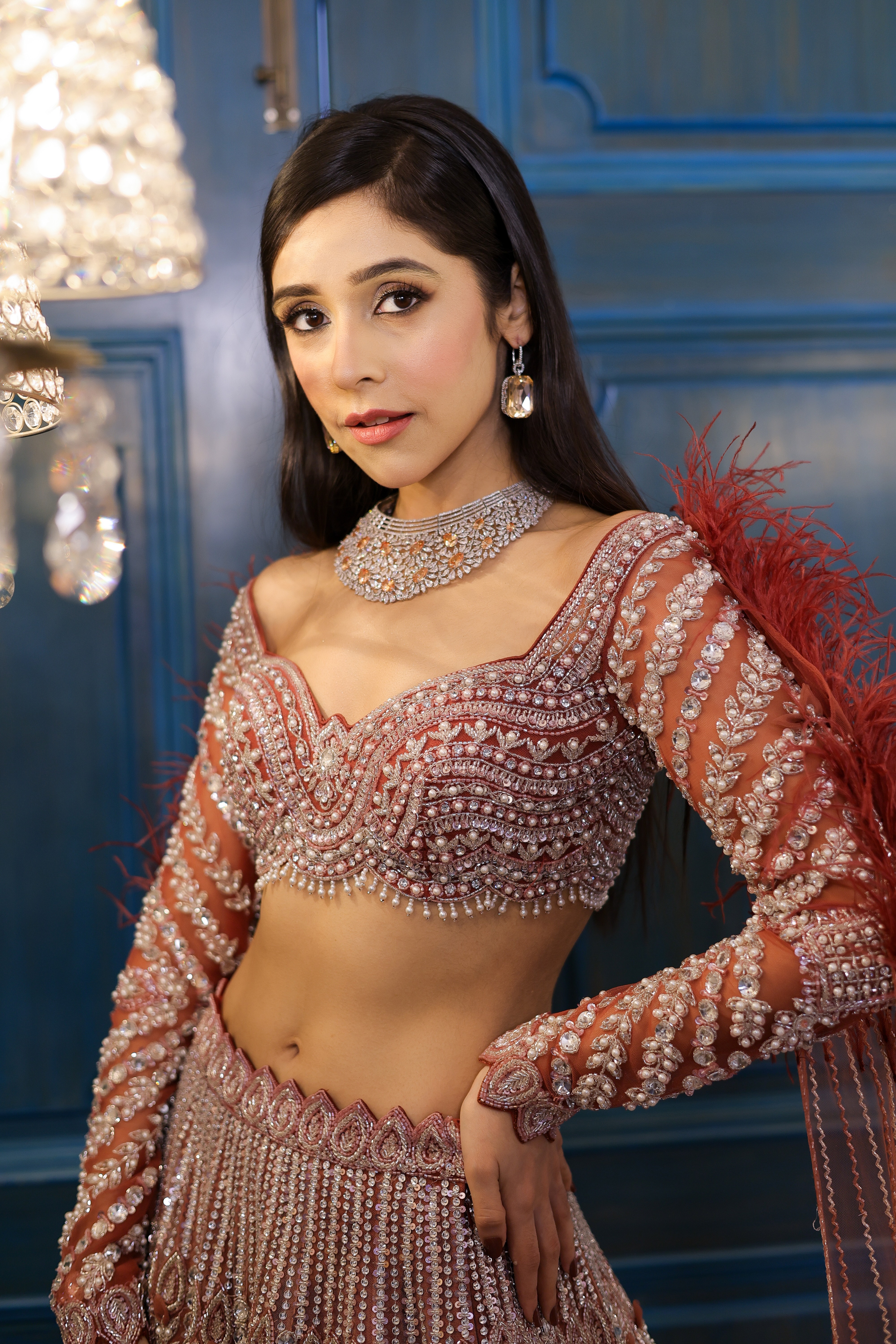 Lola Rust Lehenga
