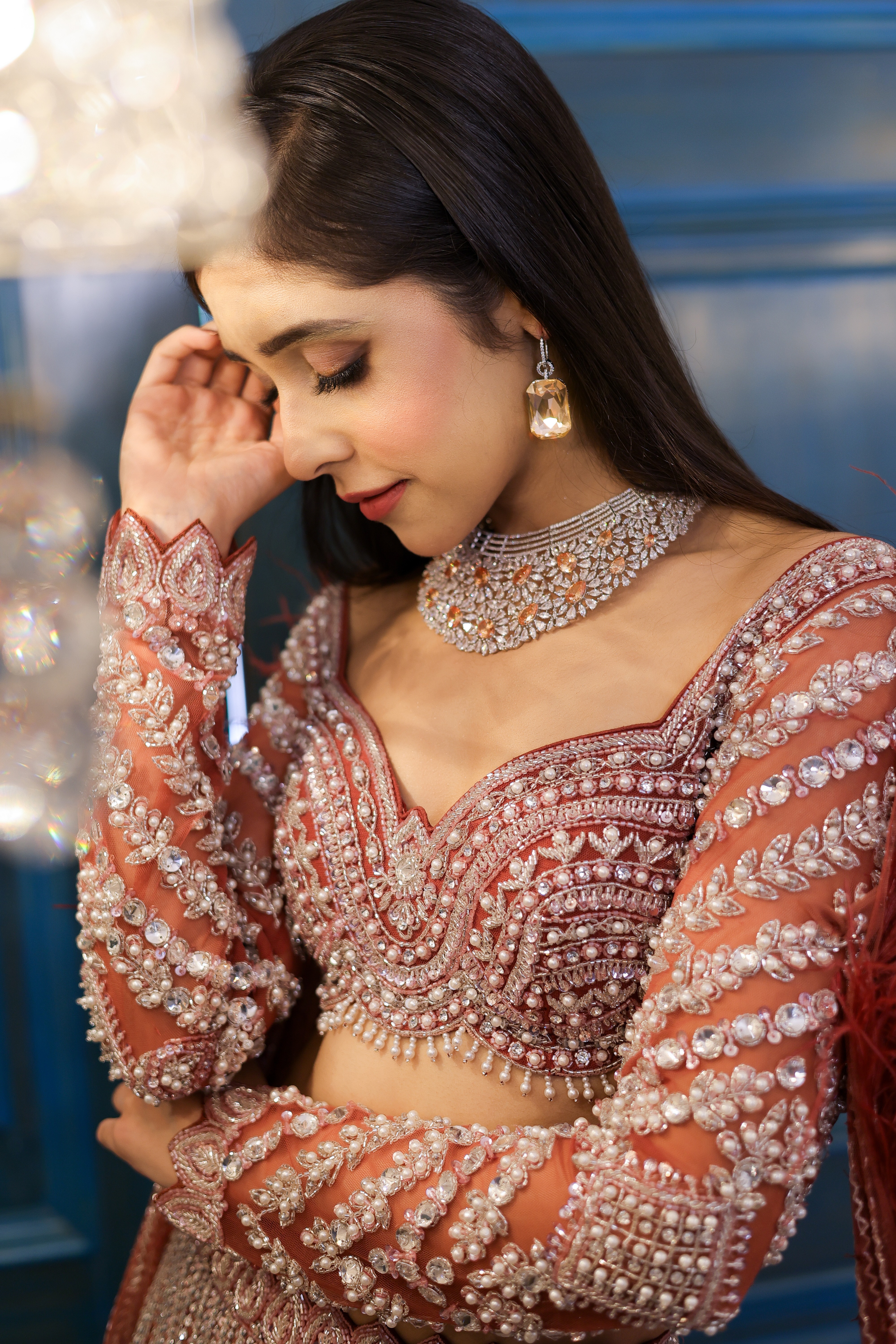Lola Rust Lehenga