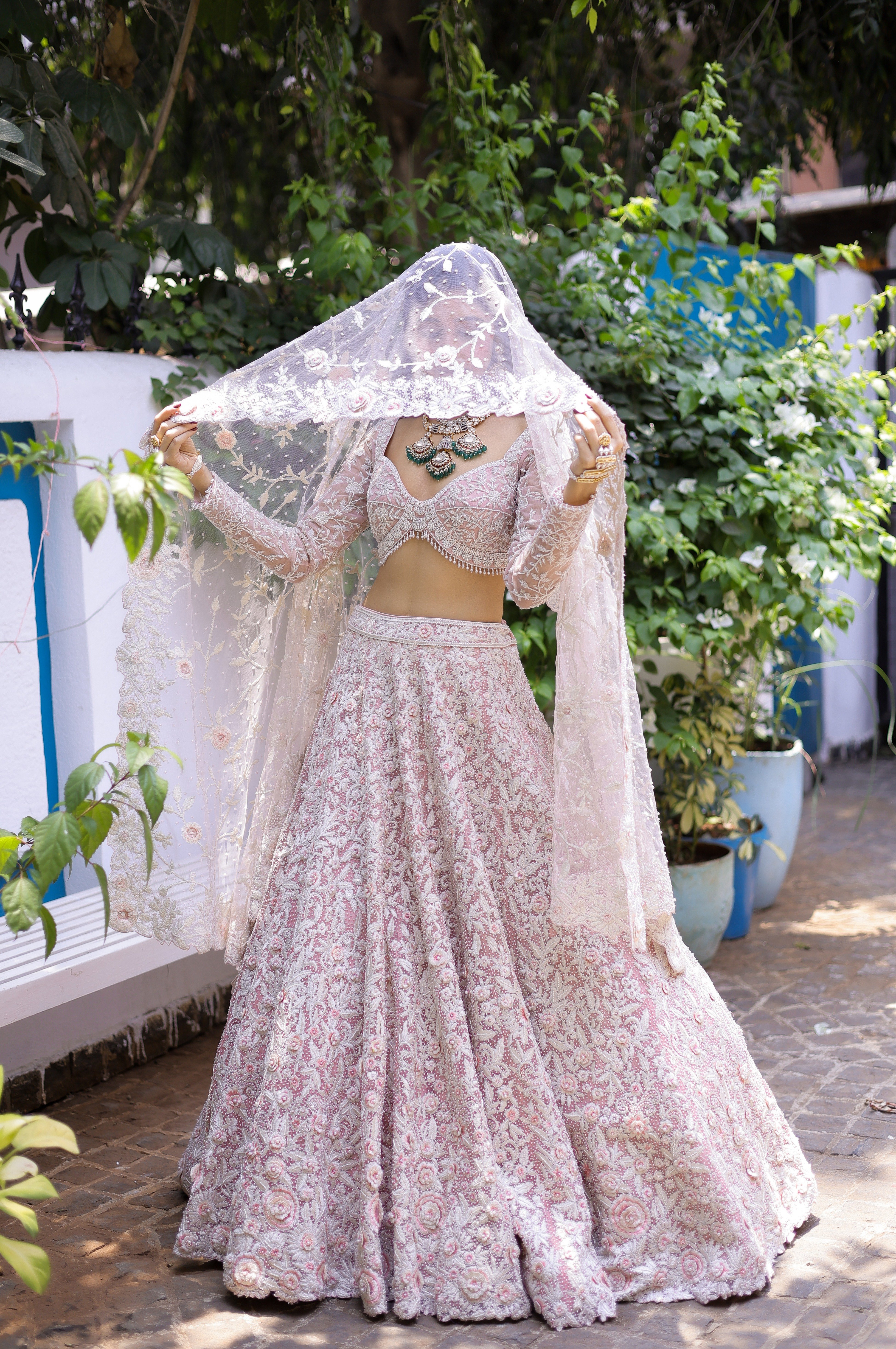 Sana Peach Bridal Lehenga