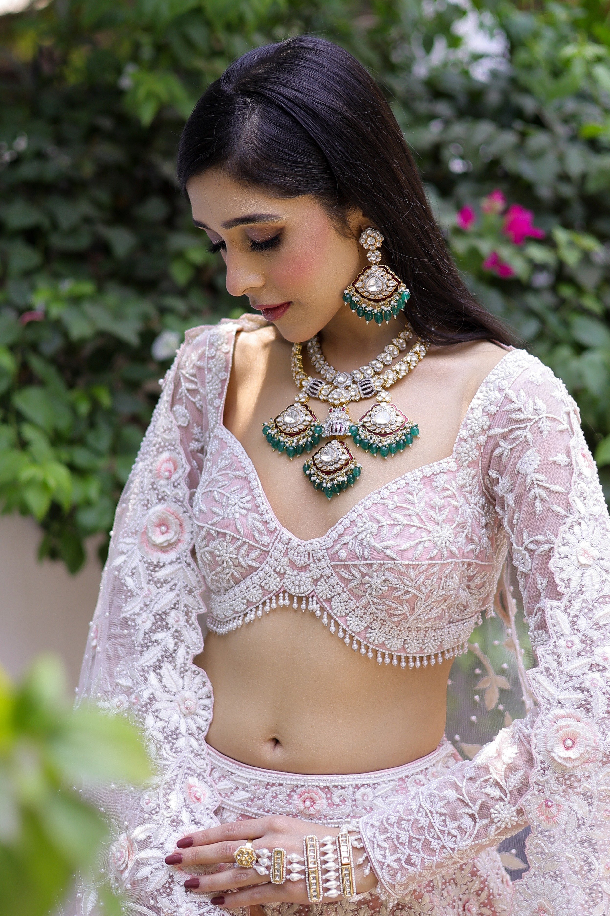 Sana Peach Bridal Lehenga