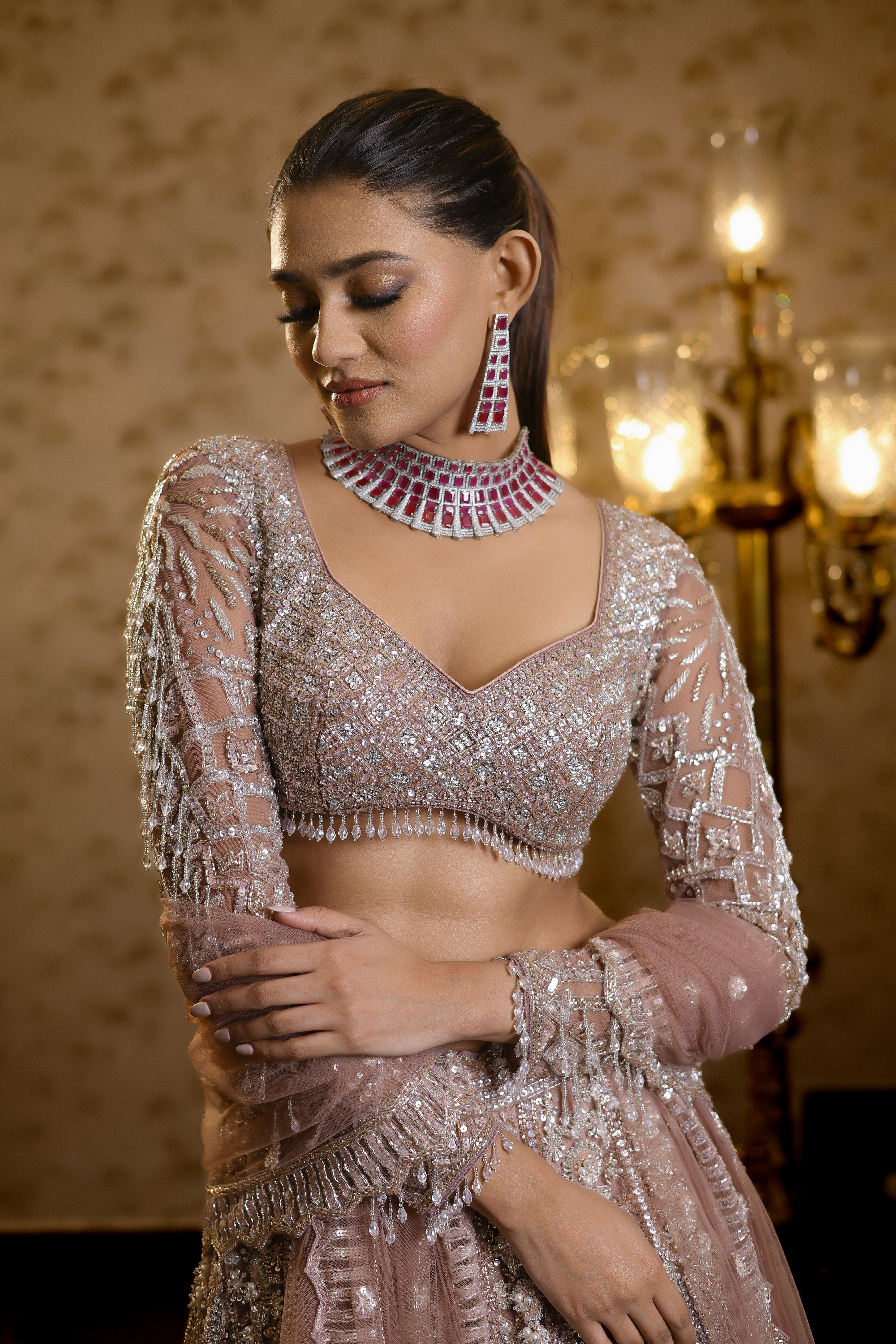 Afra lehenga