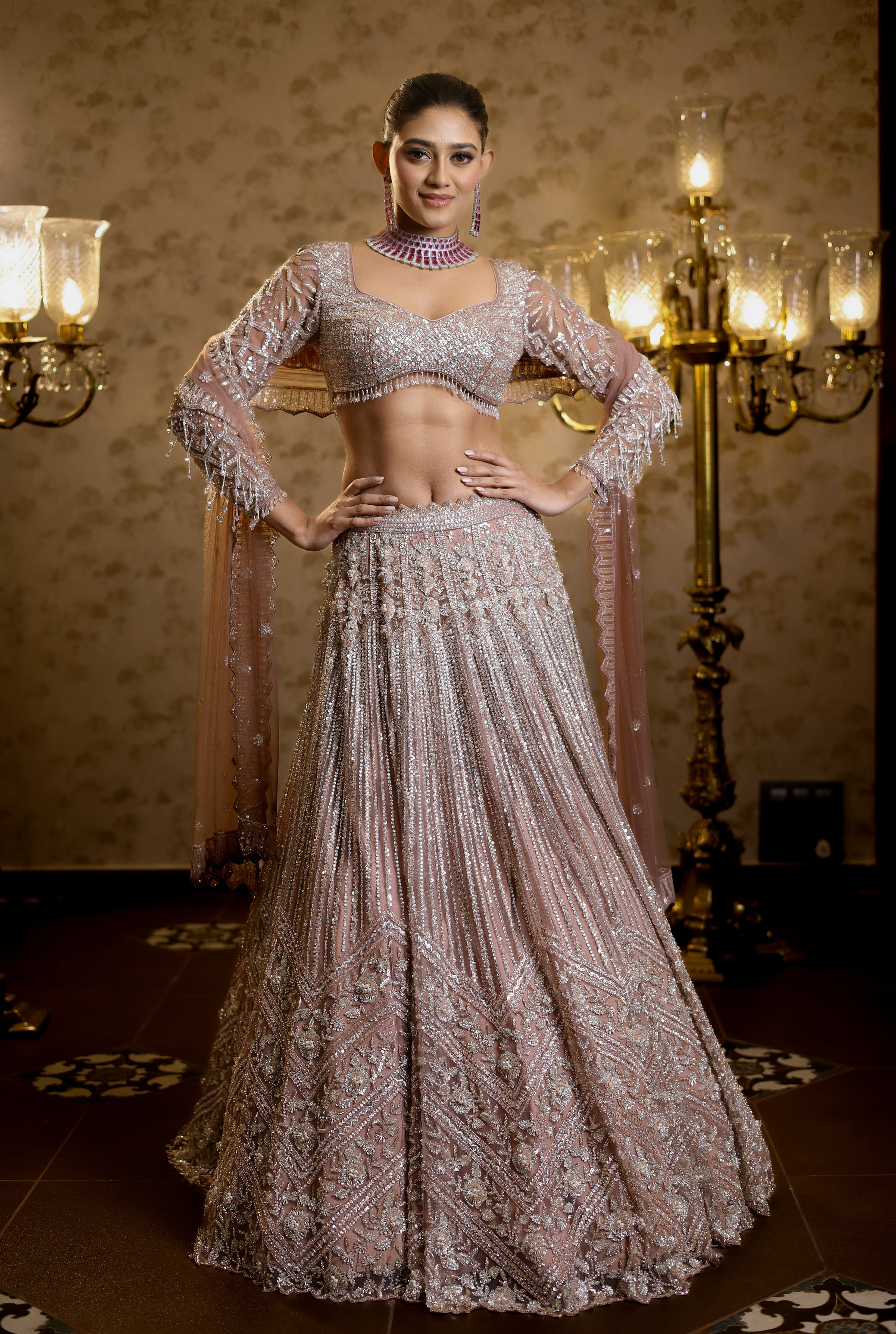 Afra lehenga
