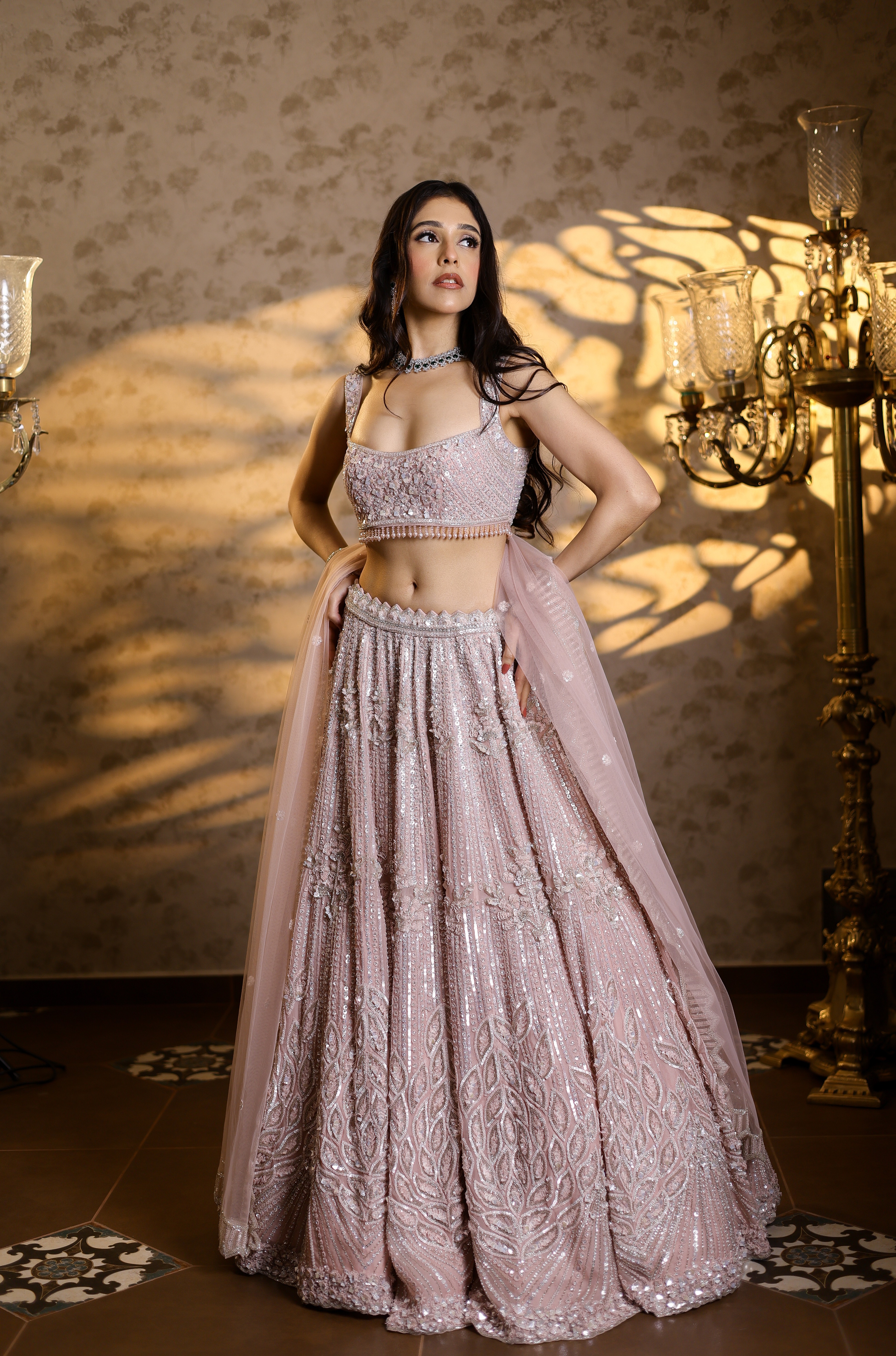 Powder Pink Lehenga