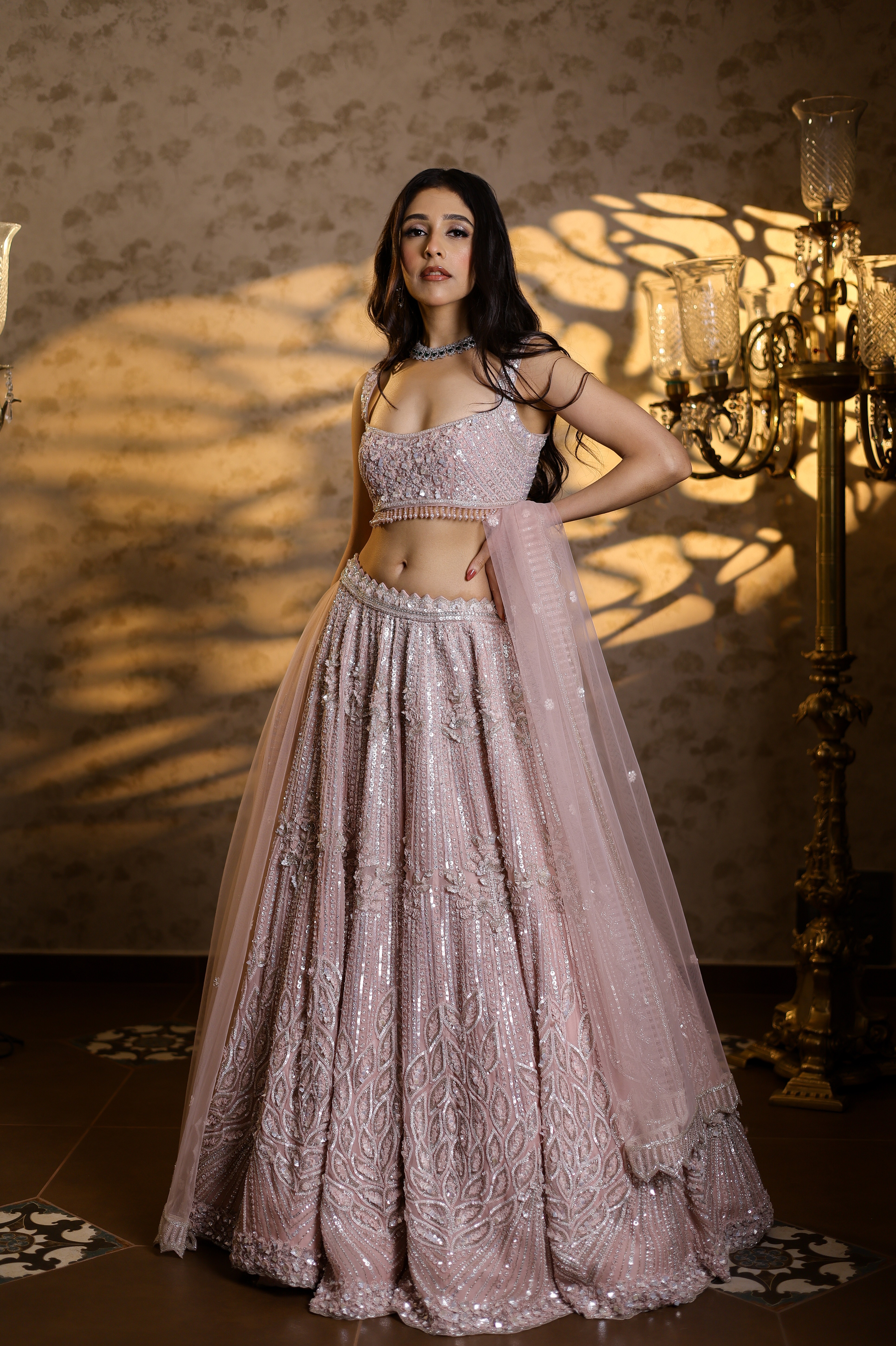 Powder Pink Lehenga